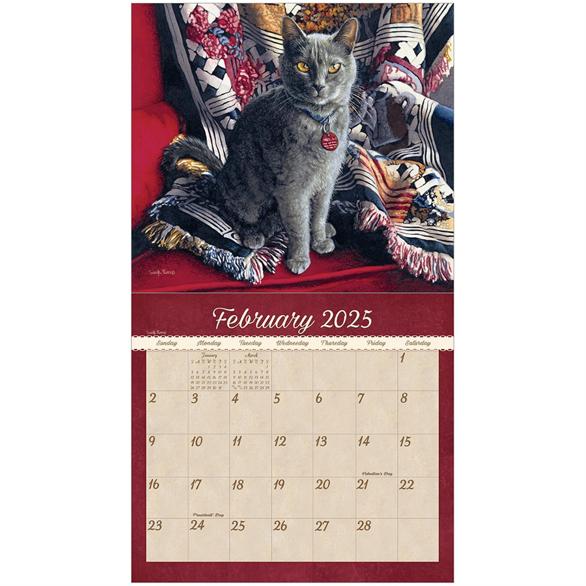 Cats We Love Special Edition Wall 2025 Calendar