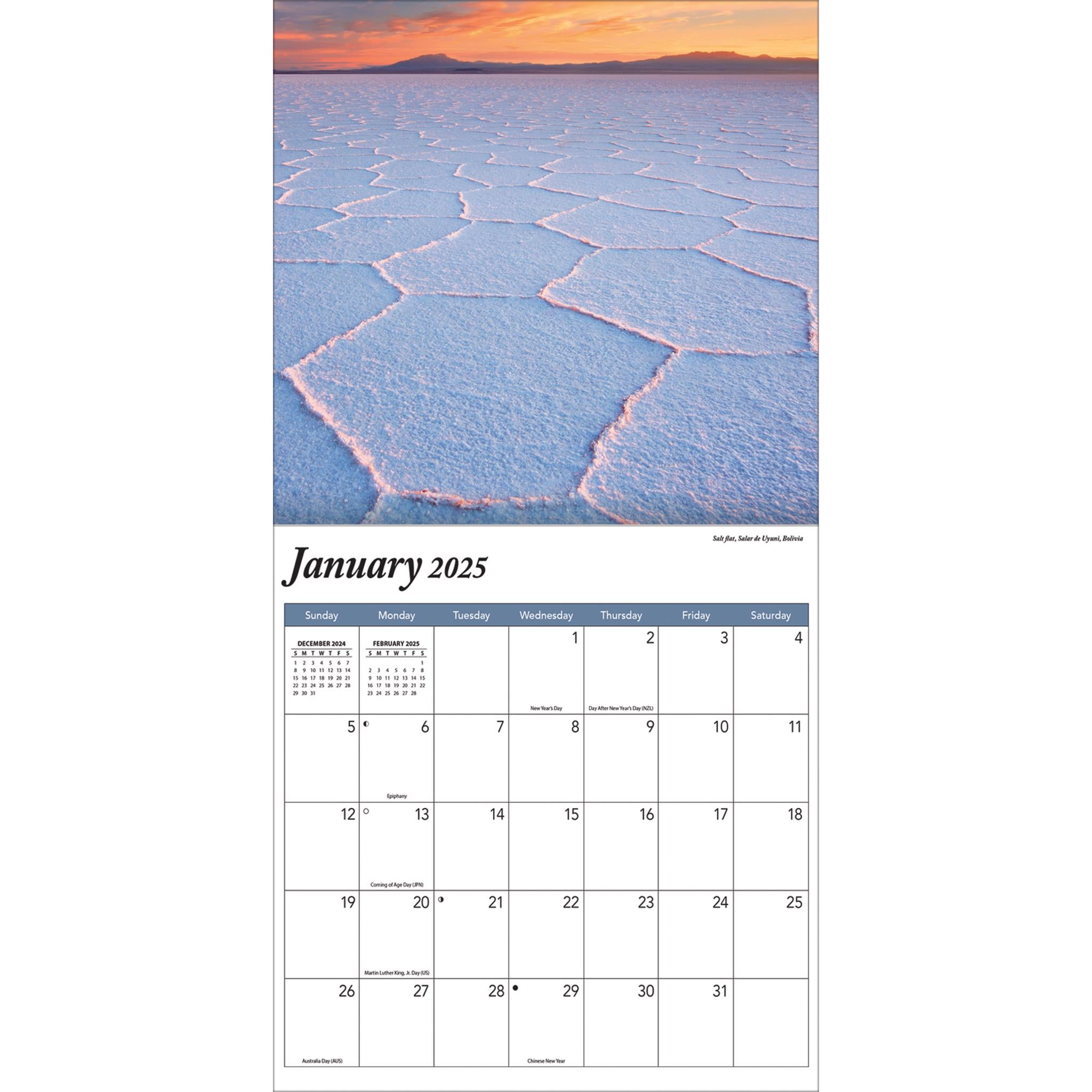 Natures Wonders Mini 2025 Calendar