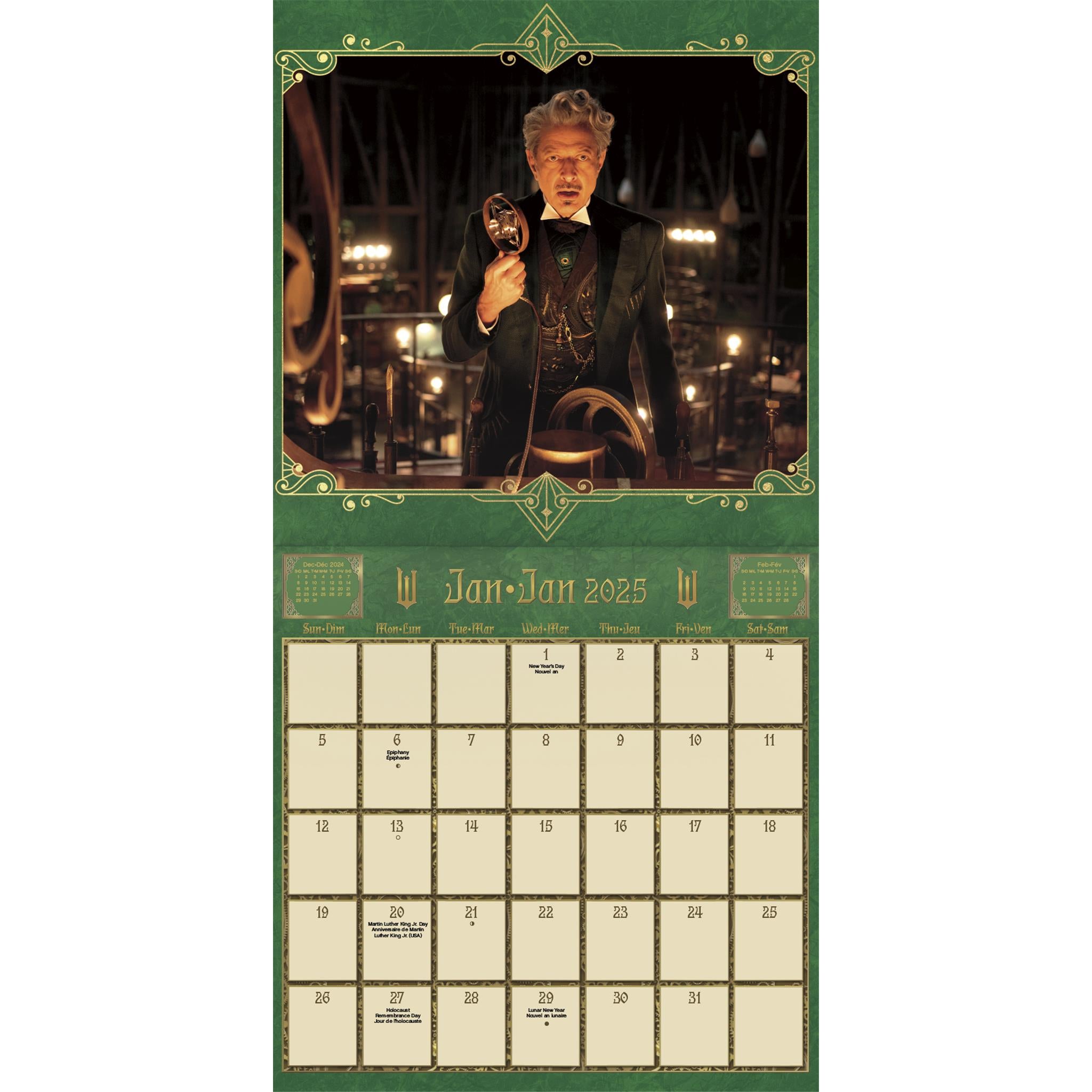 Wicked Movie Bilingual Wall 2025 Calendar - Online Exclusive