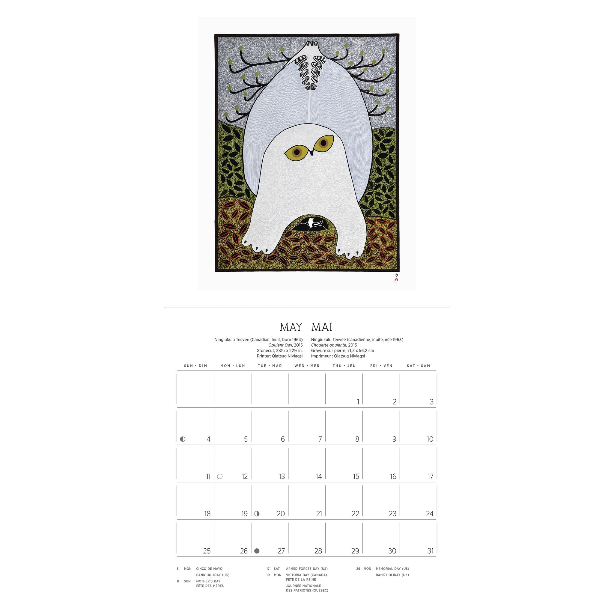 Inuit Art Cape Dorset Mini 2025 Calendar