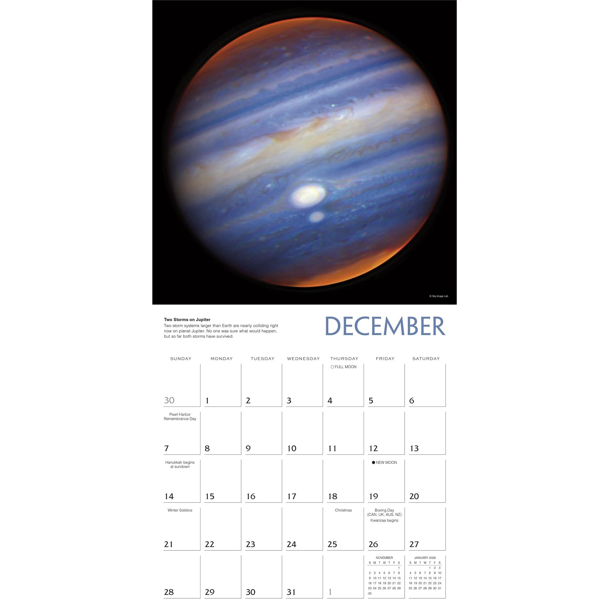 Destination Space Wall 2025 Calendar - Online Exclusive