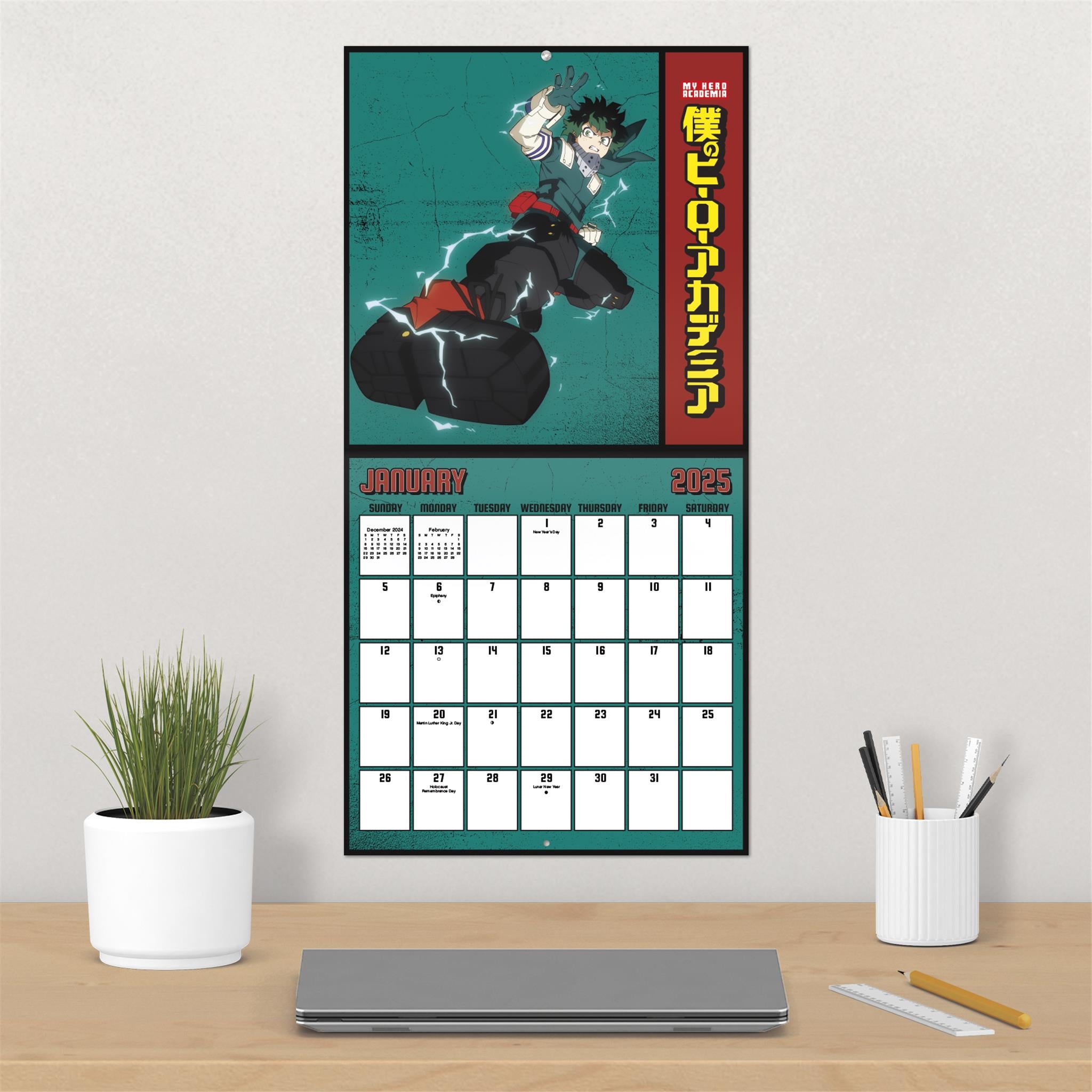 My Hero Academia Wall 2025 Calendar - Online Exclusive