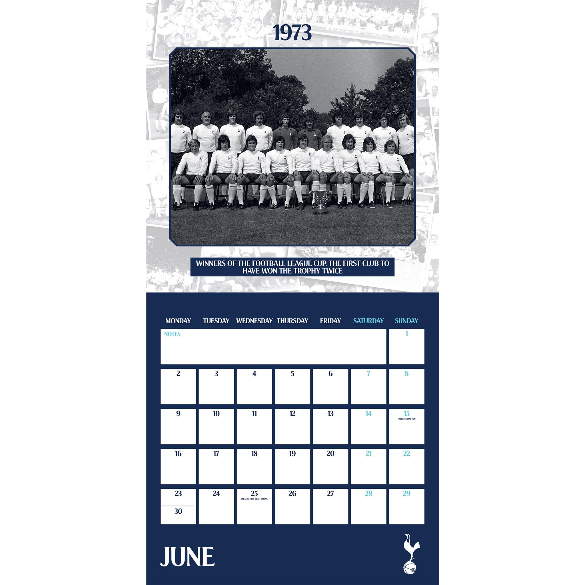 Tottenham Hotspur Wall 2025 Calendar