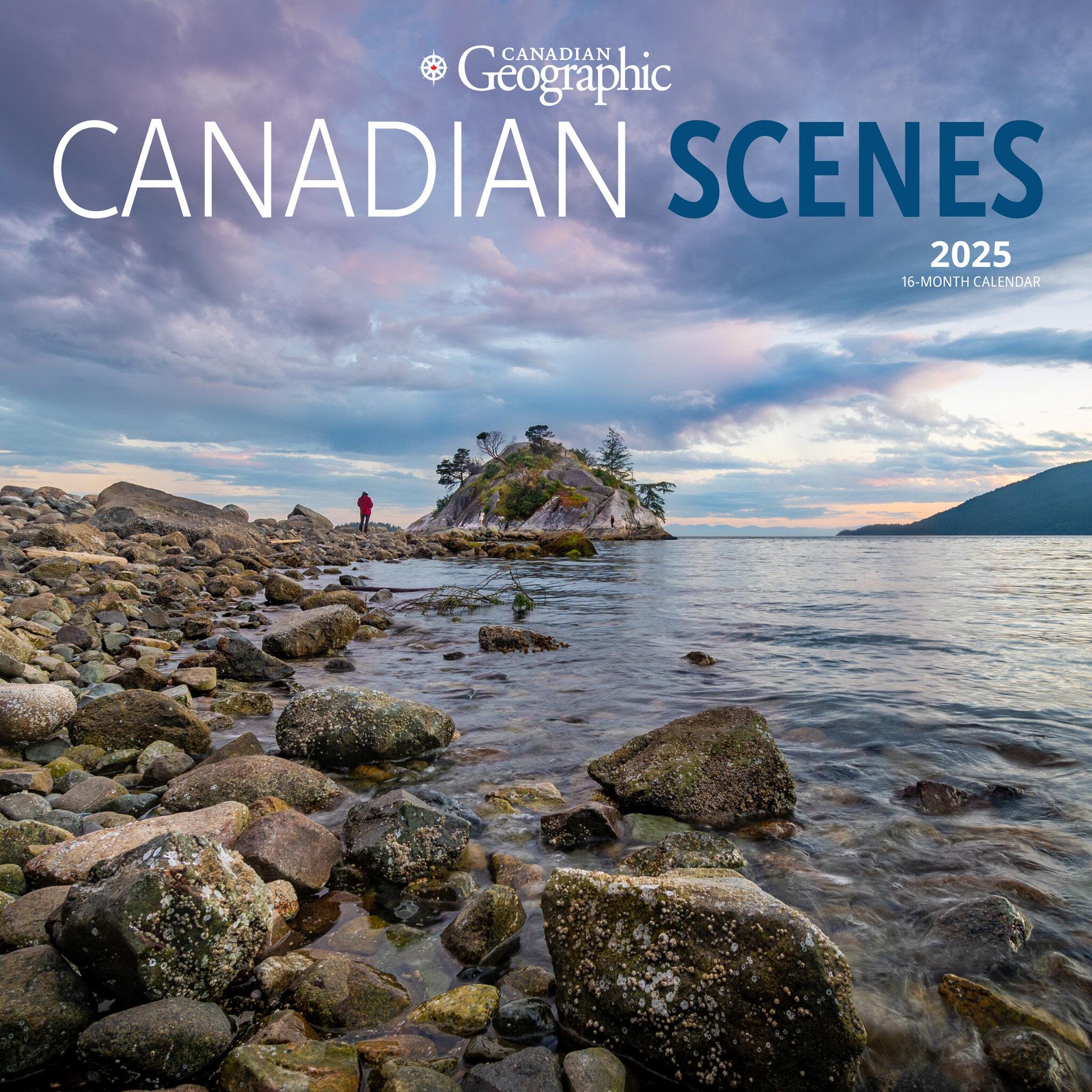 Canadian Scenes Can Geo Medium 2025 Calendar