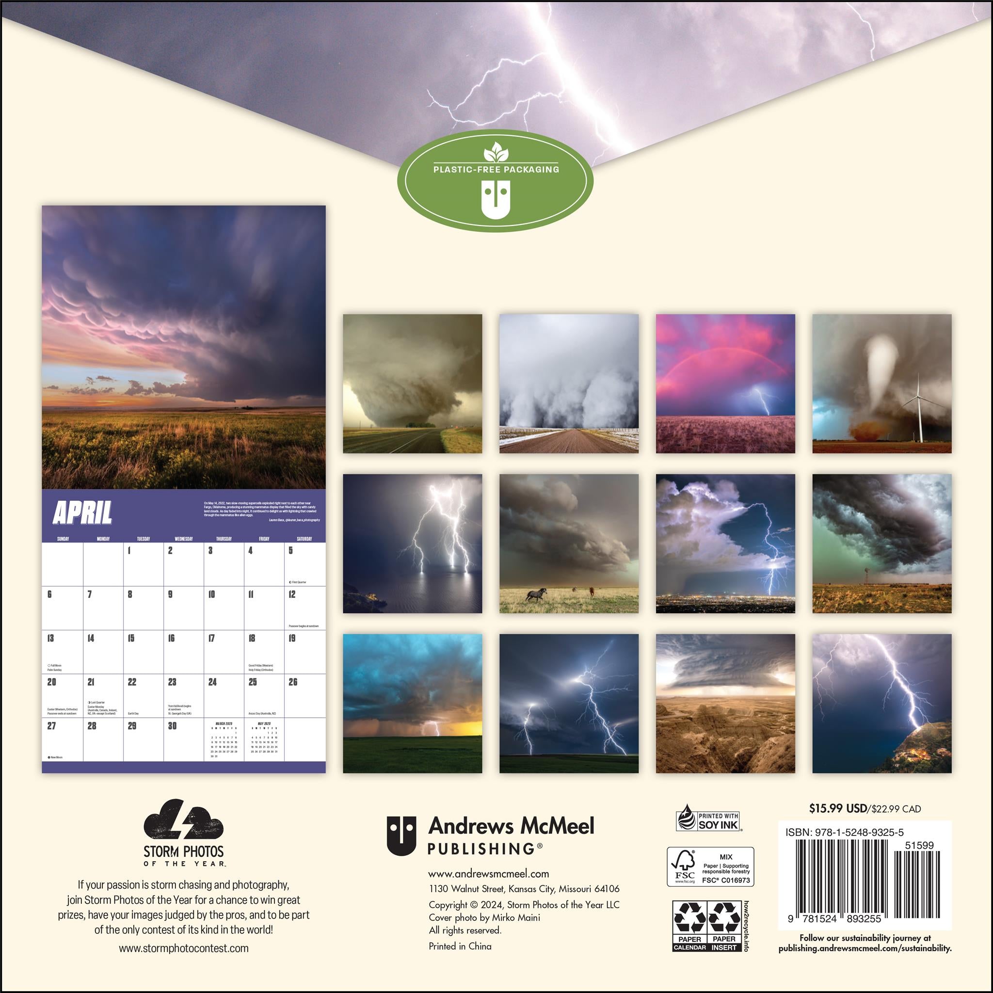 Storm Chasers Wall 2025 Calendar - Online Exclusive