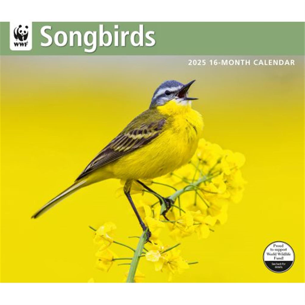 Songbirds World Wildlife Fund Wall 2025 Calendar