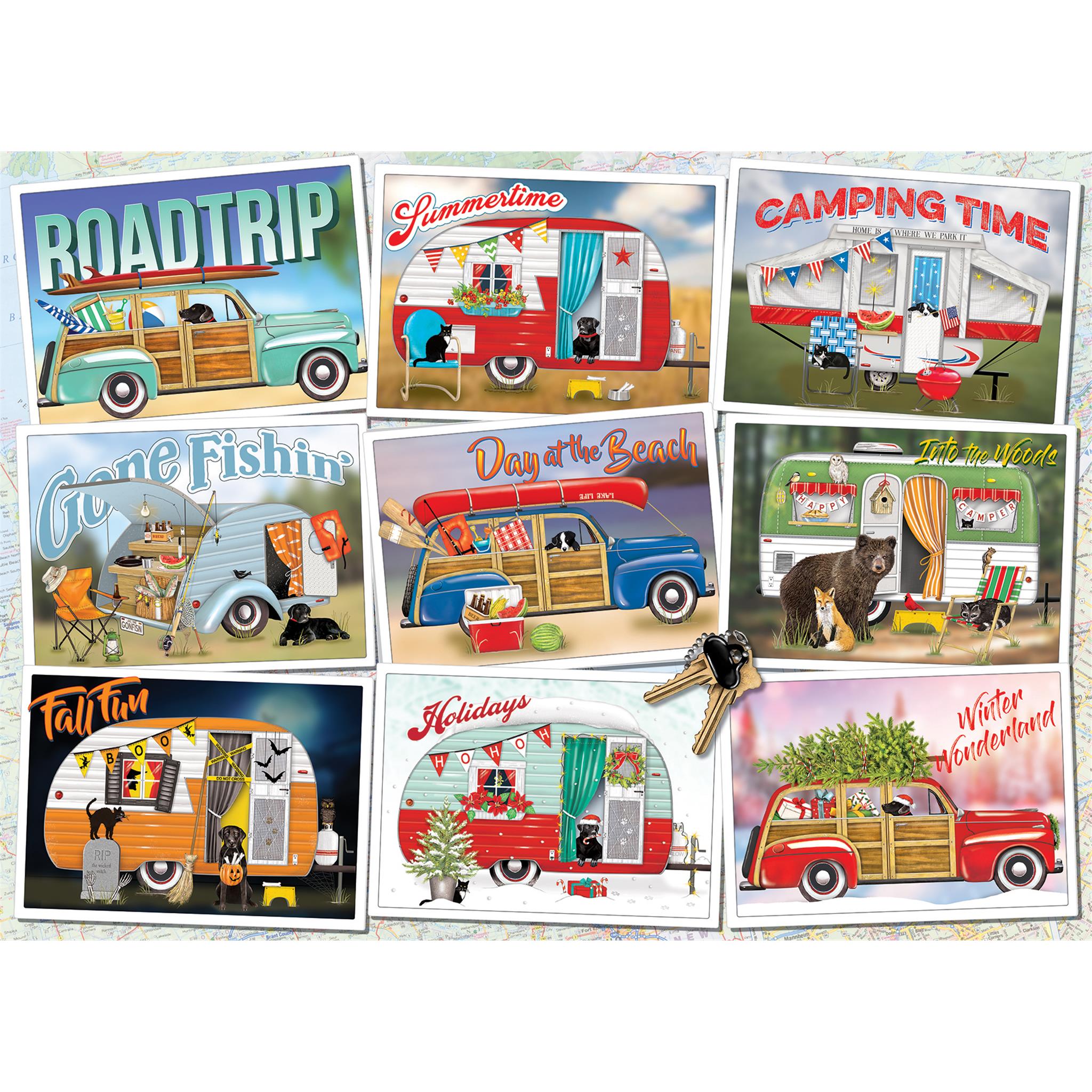 Road Trip 1000 Piece Puzzle Cobble Hill