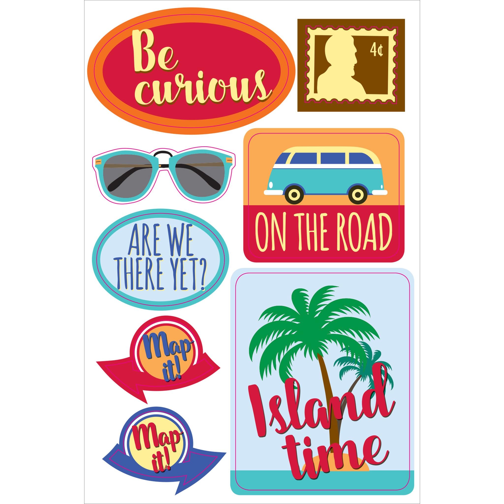 Travel Planner Stickers