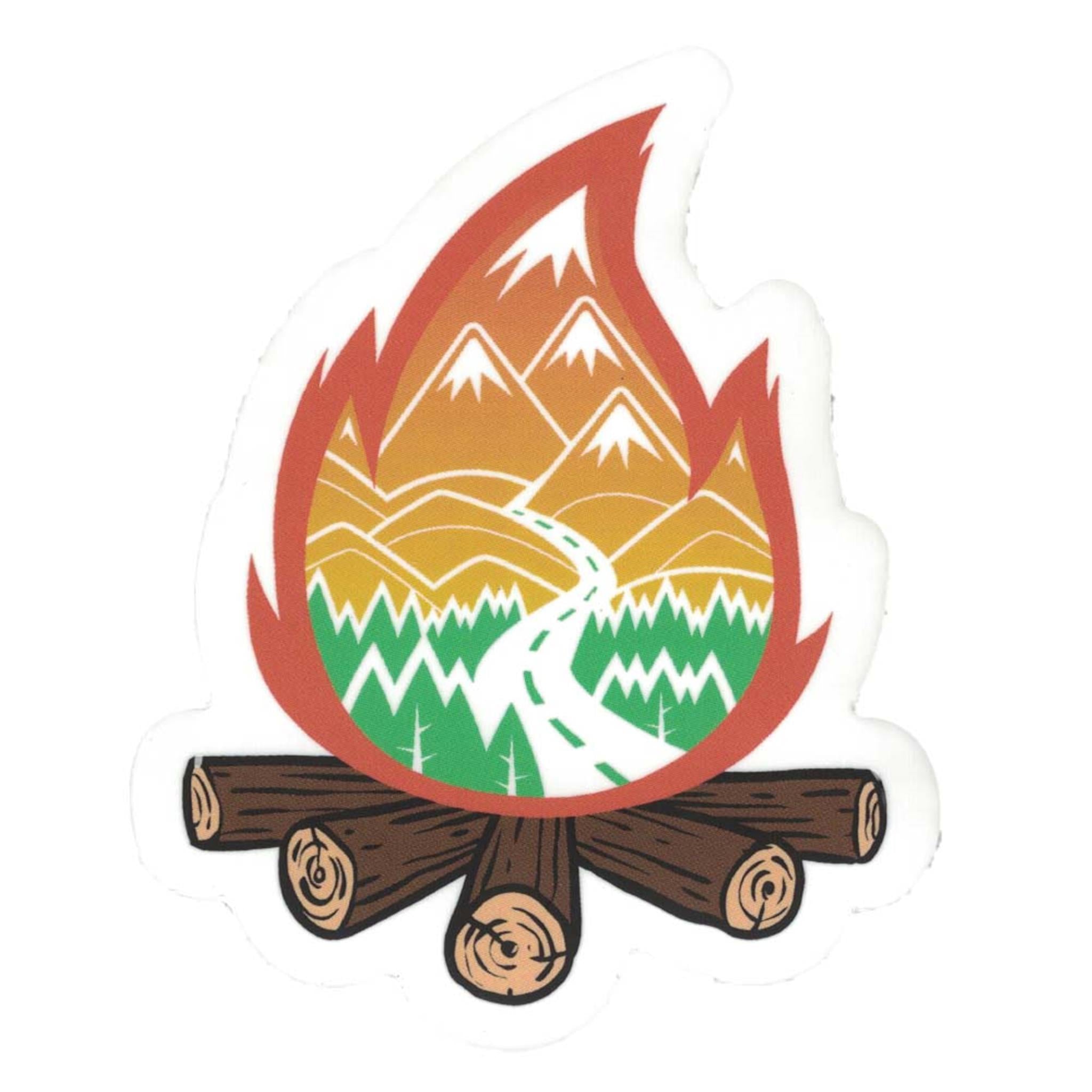 Campfire Roadtrip Vinyl Sticker