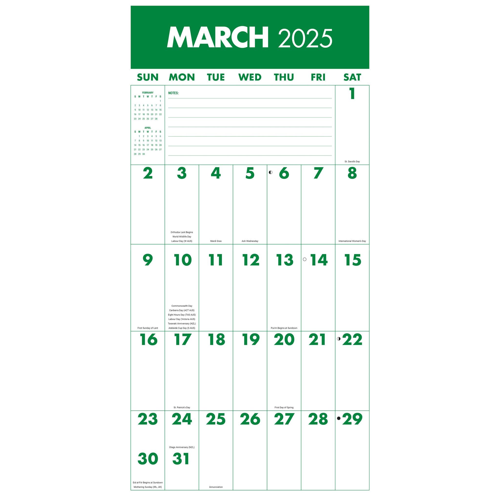 Mega Grid Wall 2025 Calendar