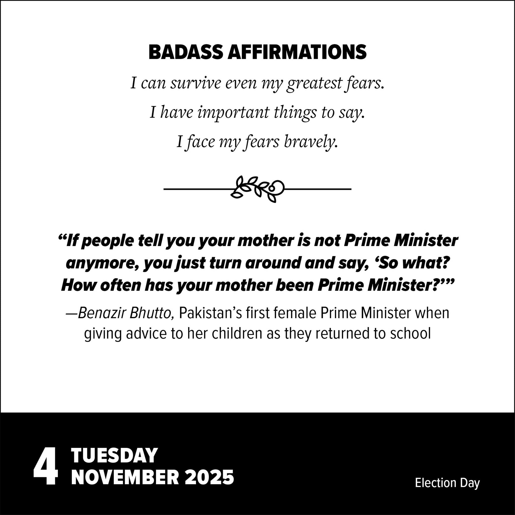 Badass Affirmations Box 2025 Calendar - Online Exclusive