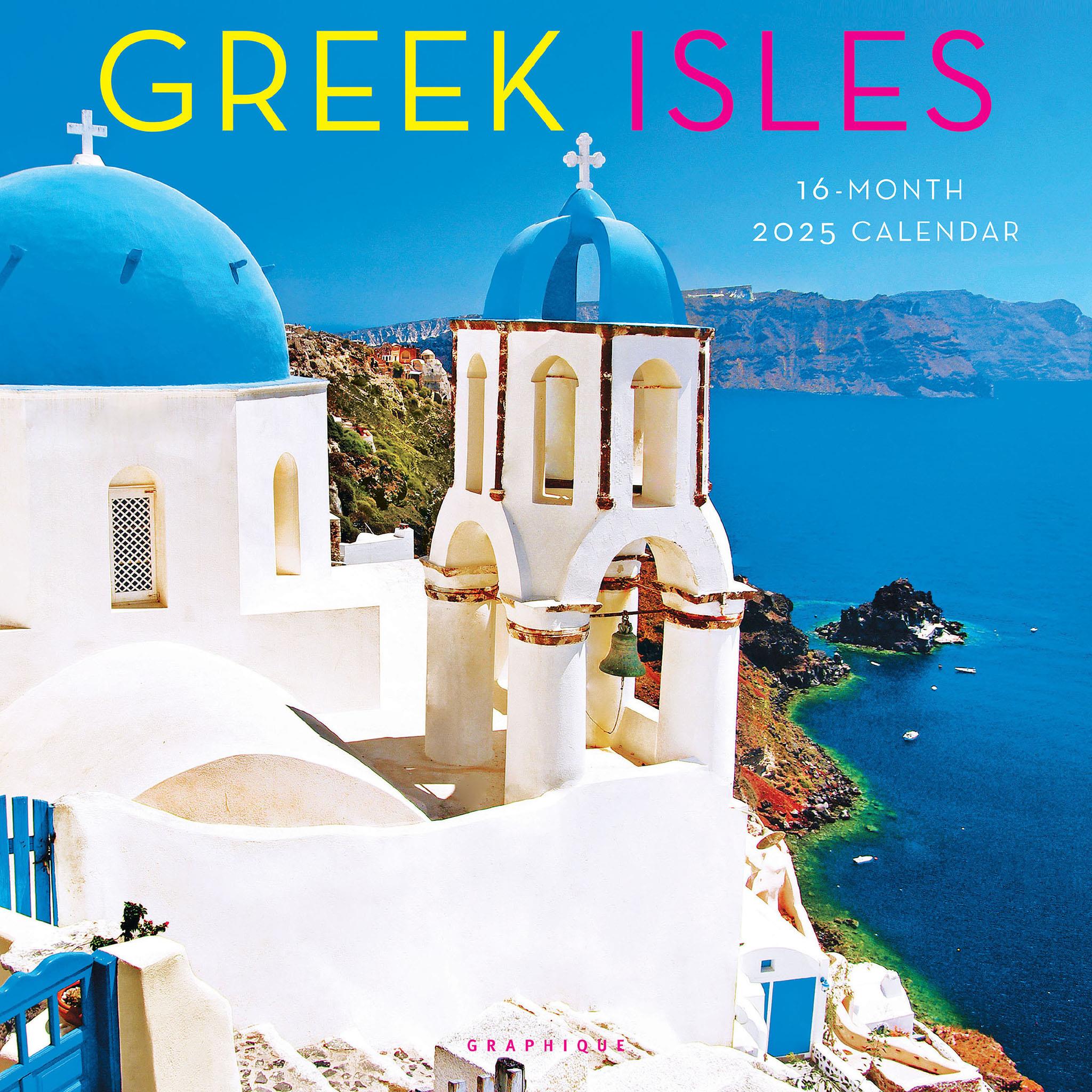 Greek Isles Wall 2025 Calendar - Online Exclusive