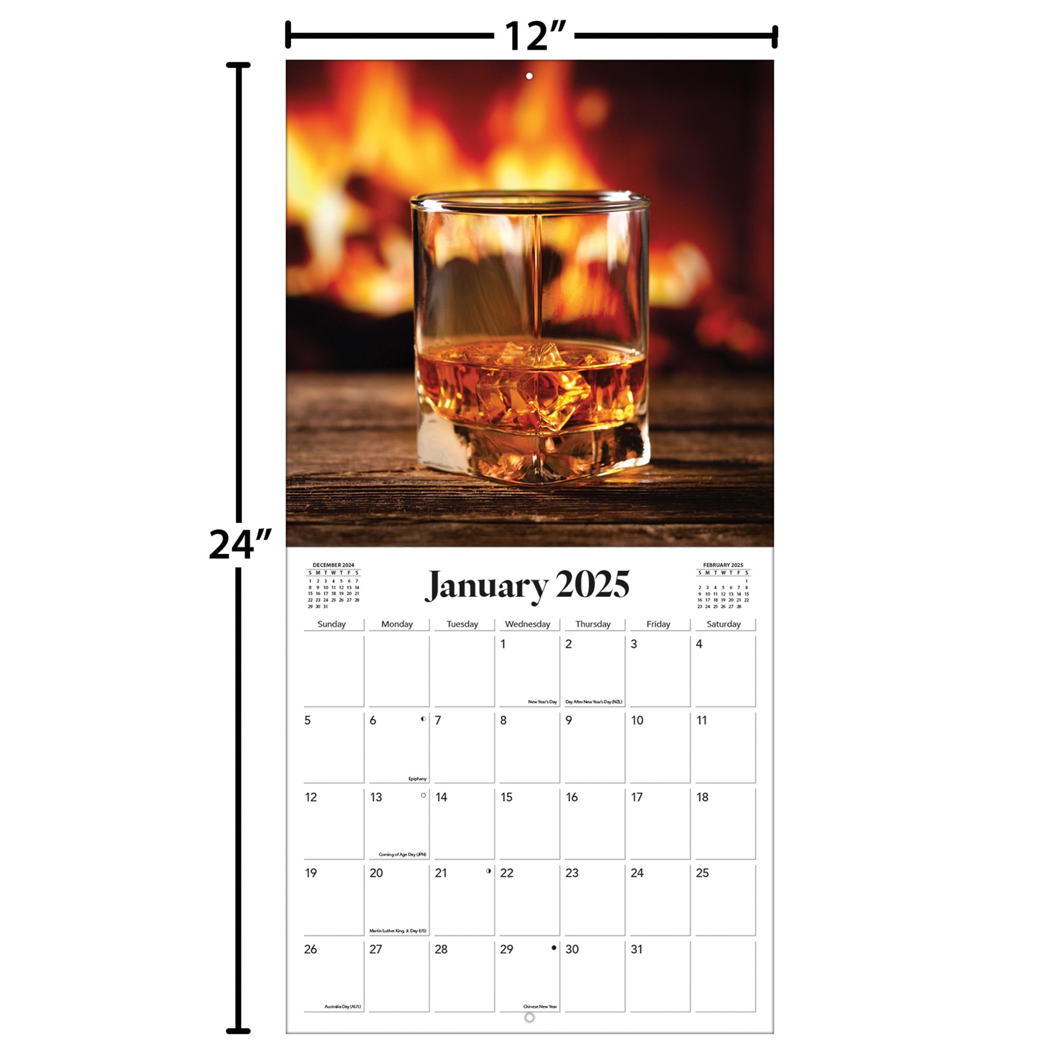 Whiskey Wall 2025 Calendar