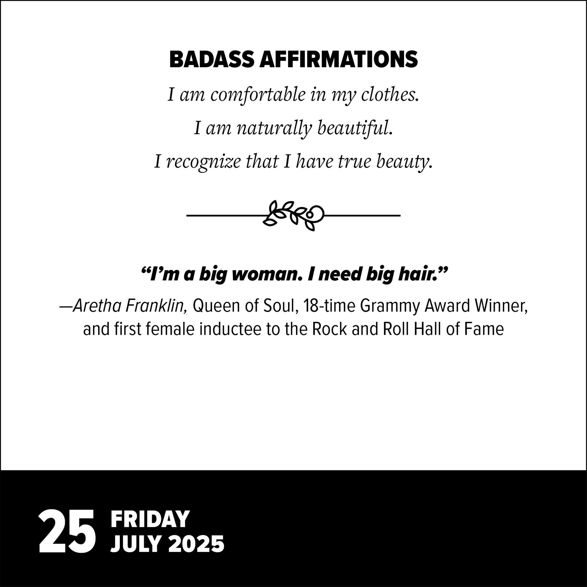 Badass Affirmations Box 2025 Calendar - Online Exclusive