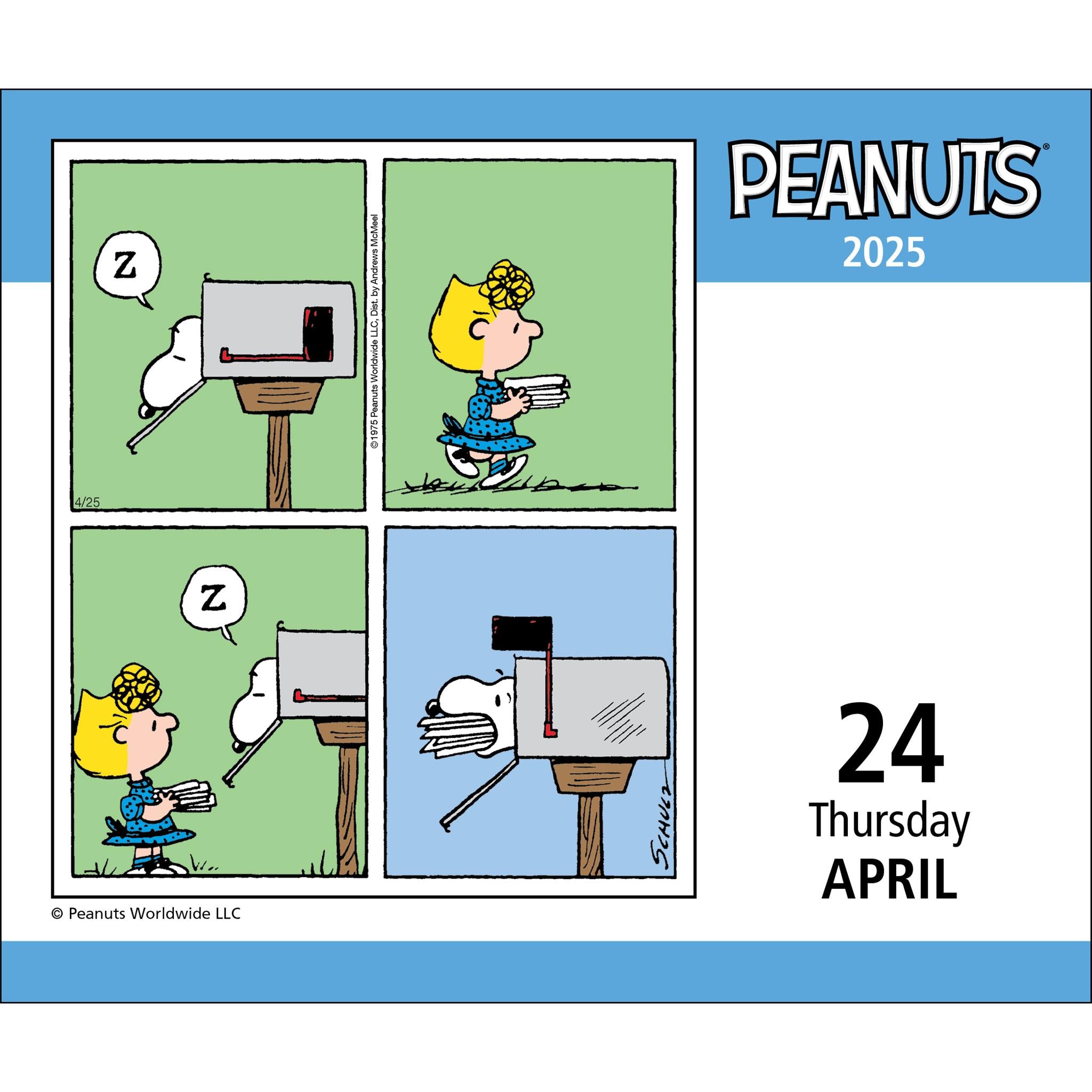 Peanuts Box 2025 Calendar