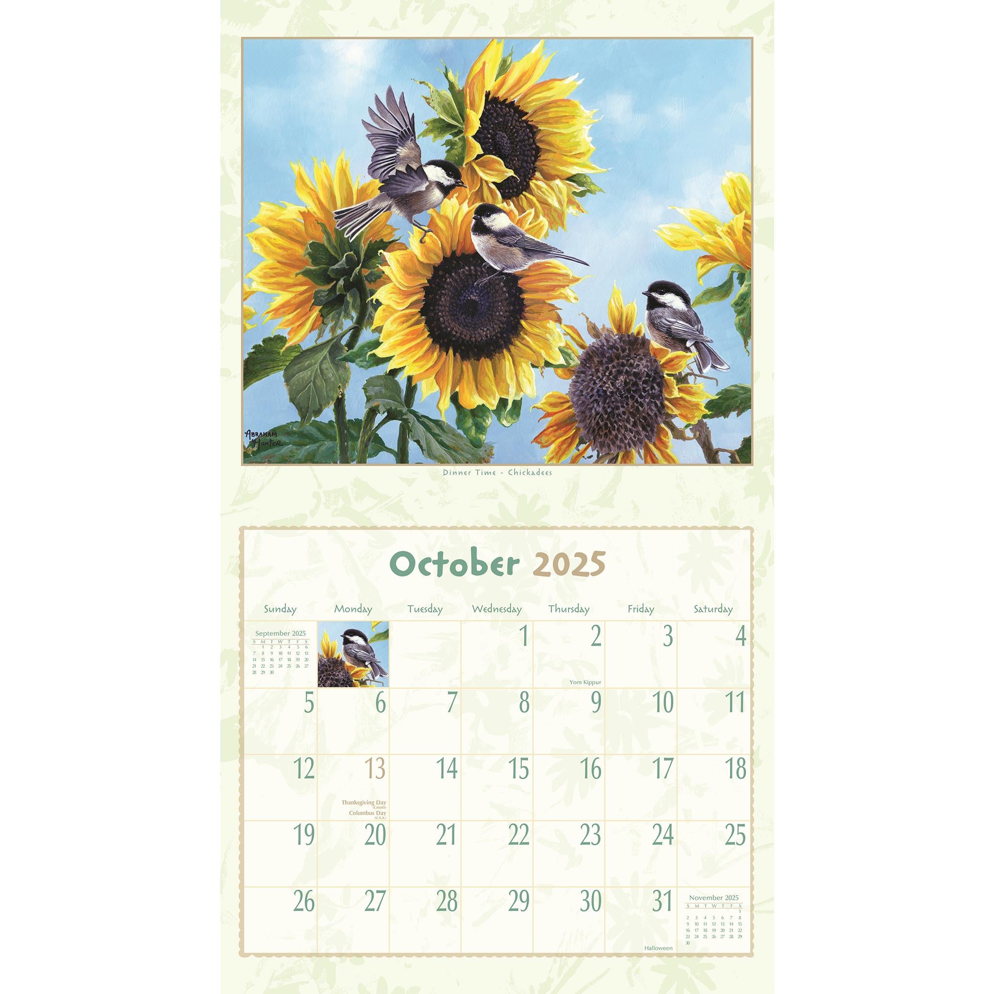 Birds Of A Feather Wall 2025 Calendar