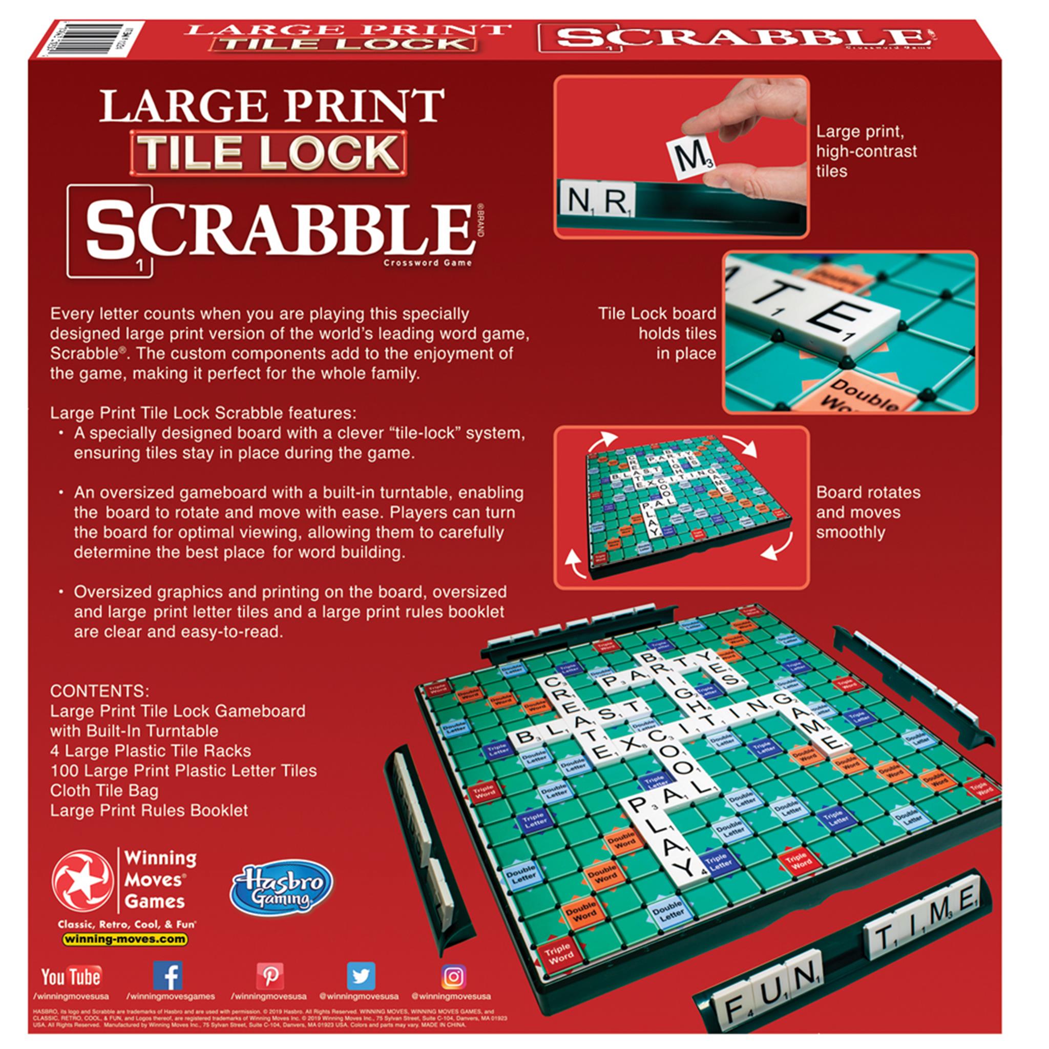 Large Print Tile Lock Scrabble