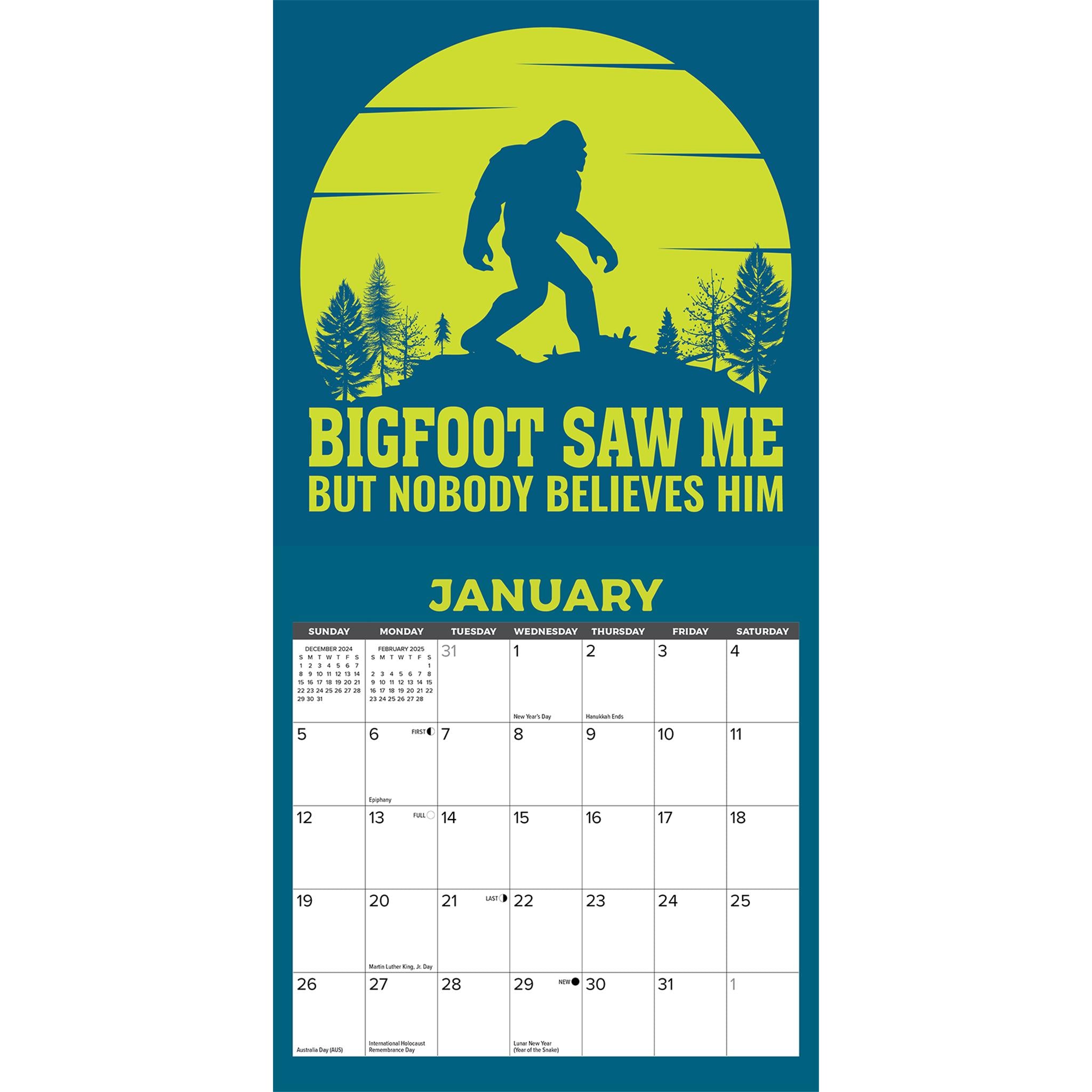 Big Foot Mini 2025 Calendar - Online Exclusive