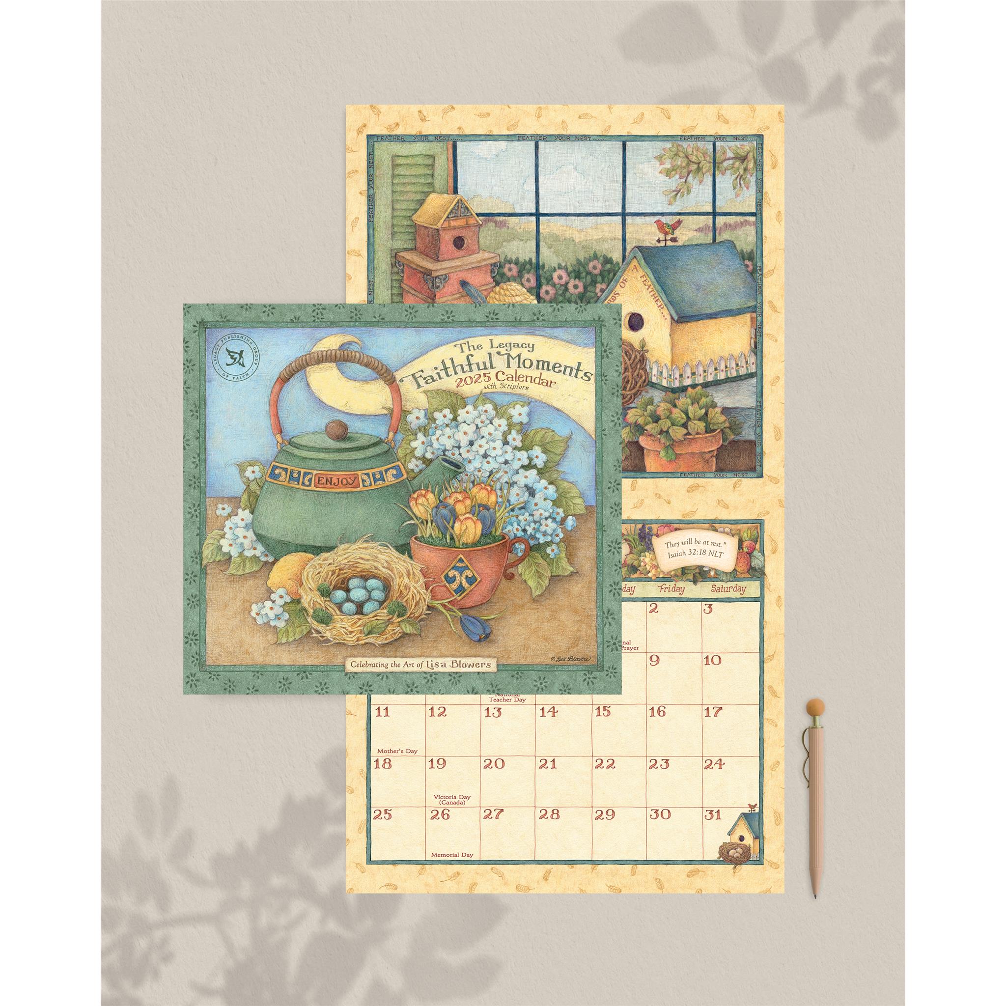 Faithful Moments Wall 2025 Calendar - Online Exclusive