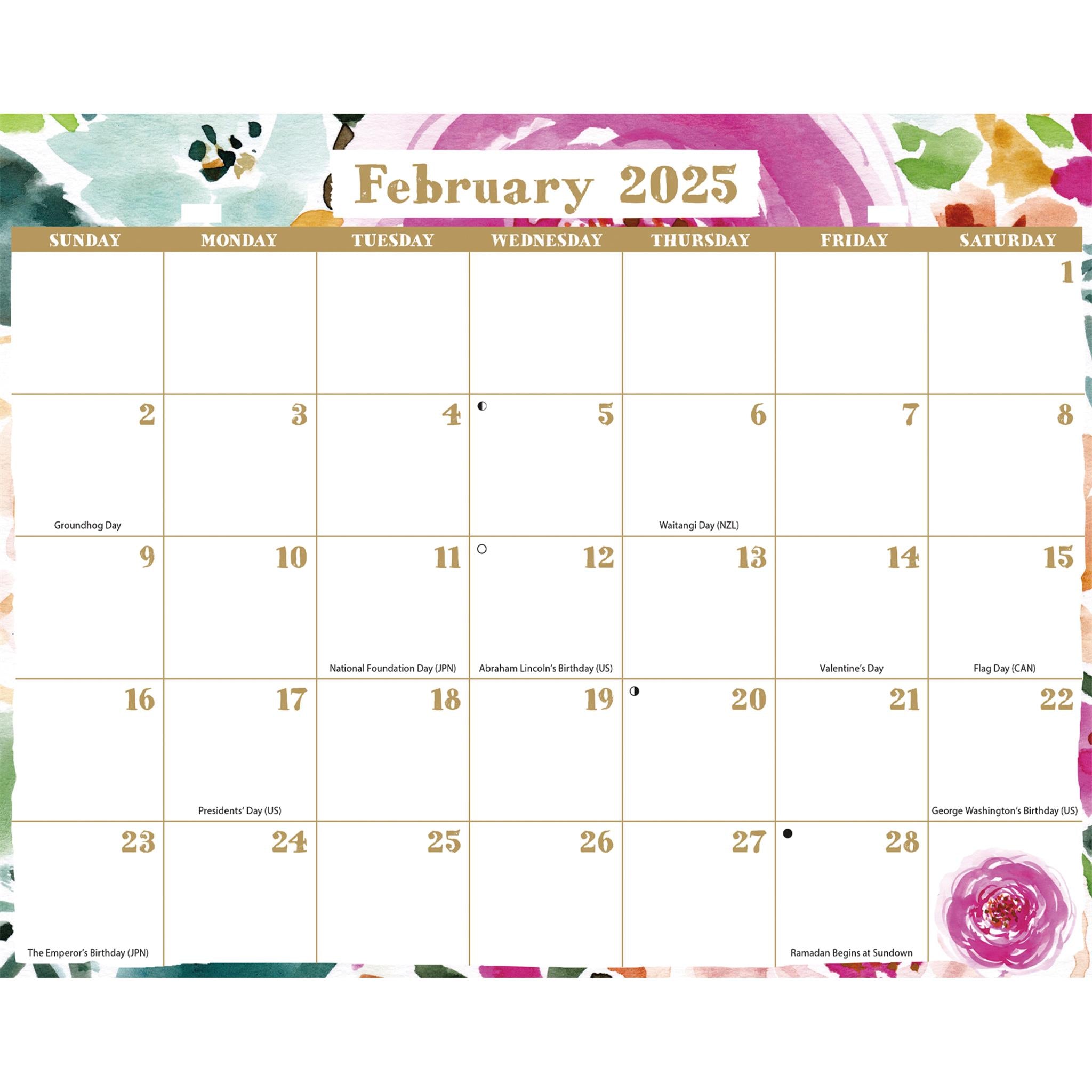 Grow Wild Tri View Wall 2025 Calendar