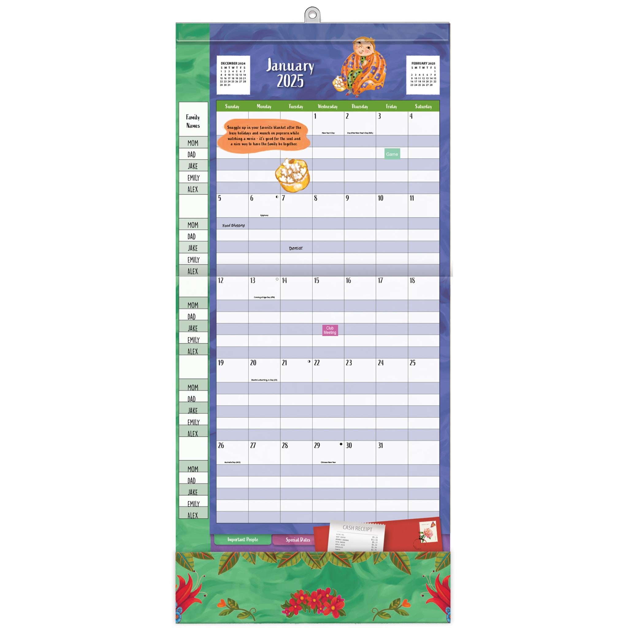 Moms Plan It Wall 2025 Calendar