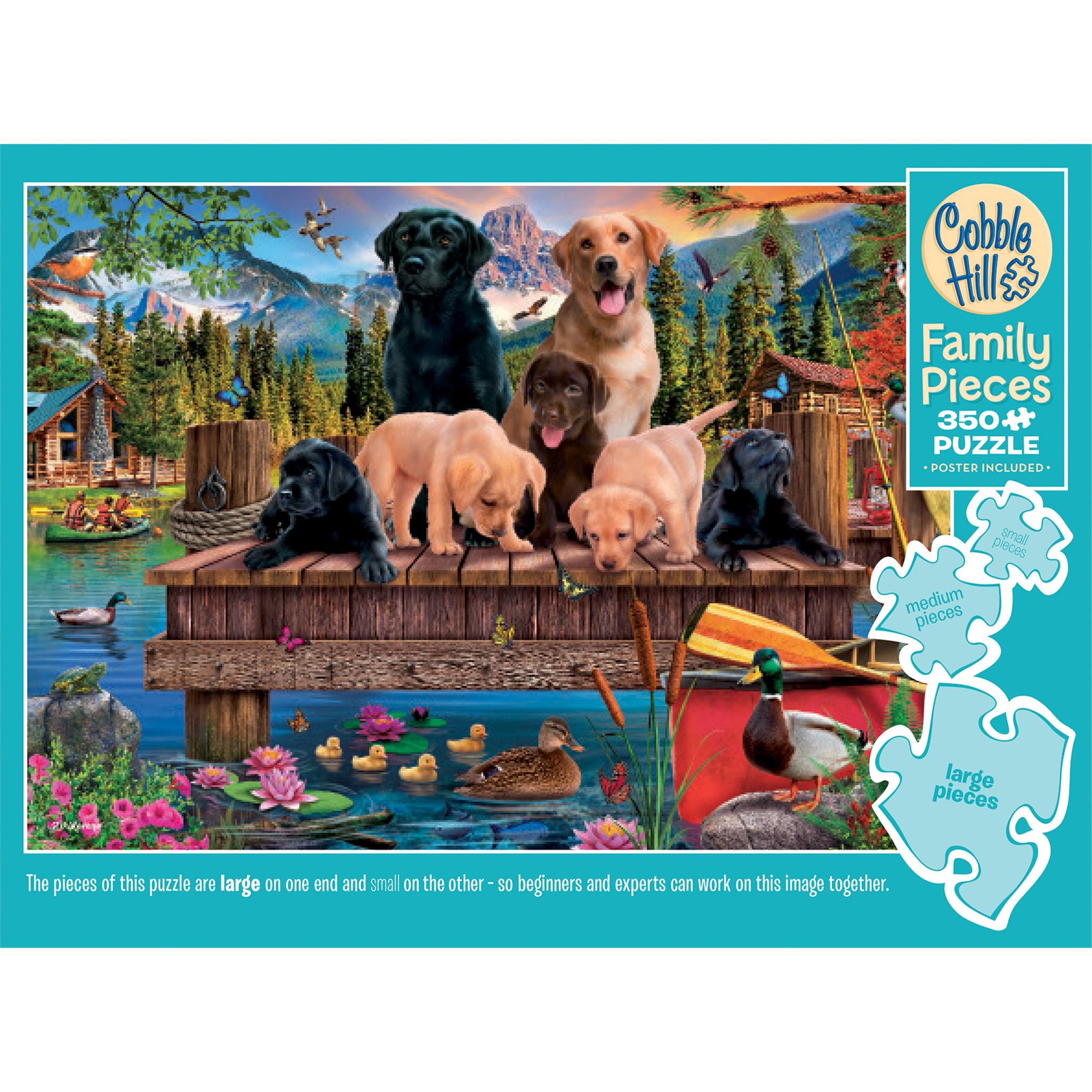 Pups and Ducks 350 Piece Puzzle Cobble Hill