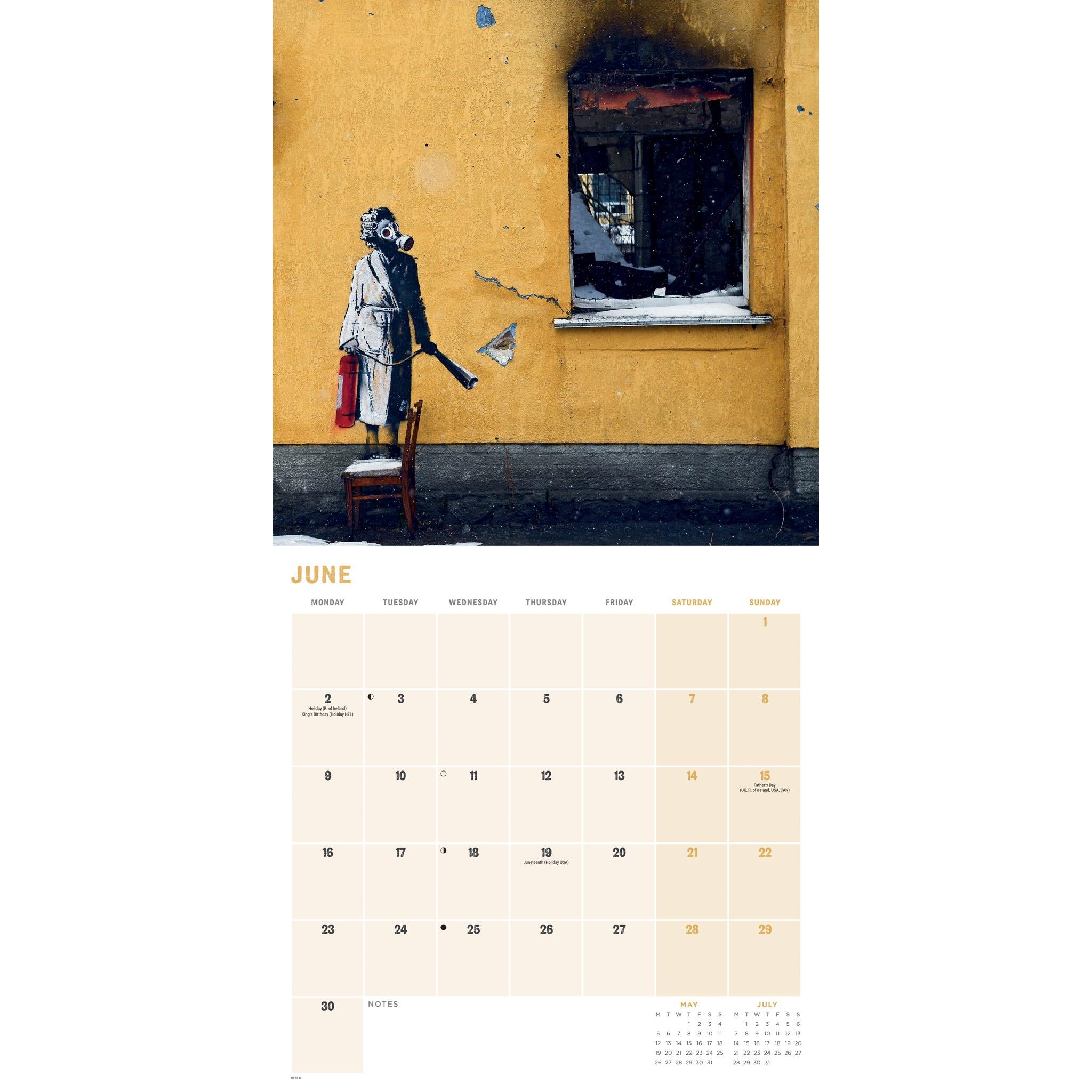 Banksy If Graffiti Changed Anything Wall Calendar