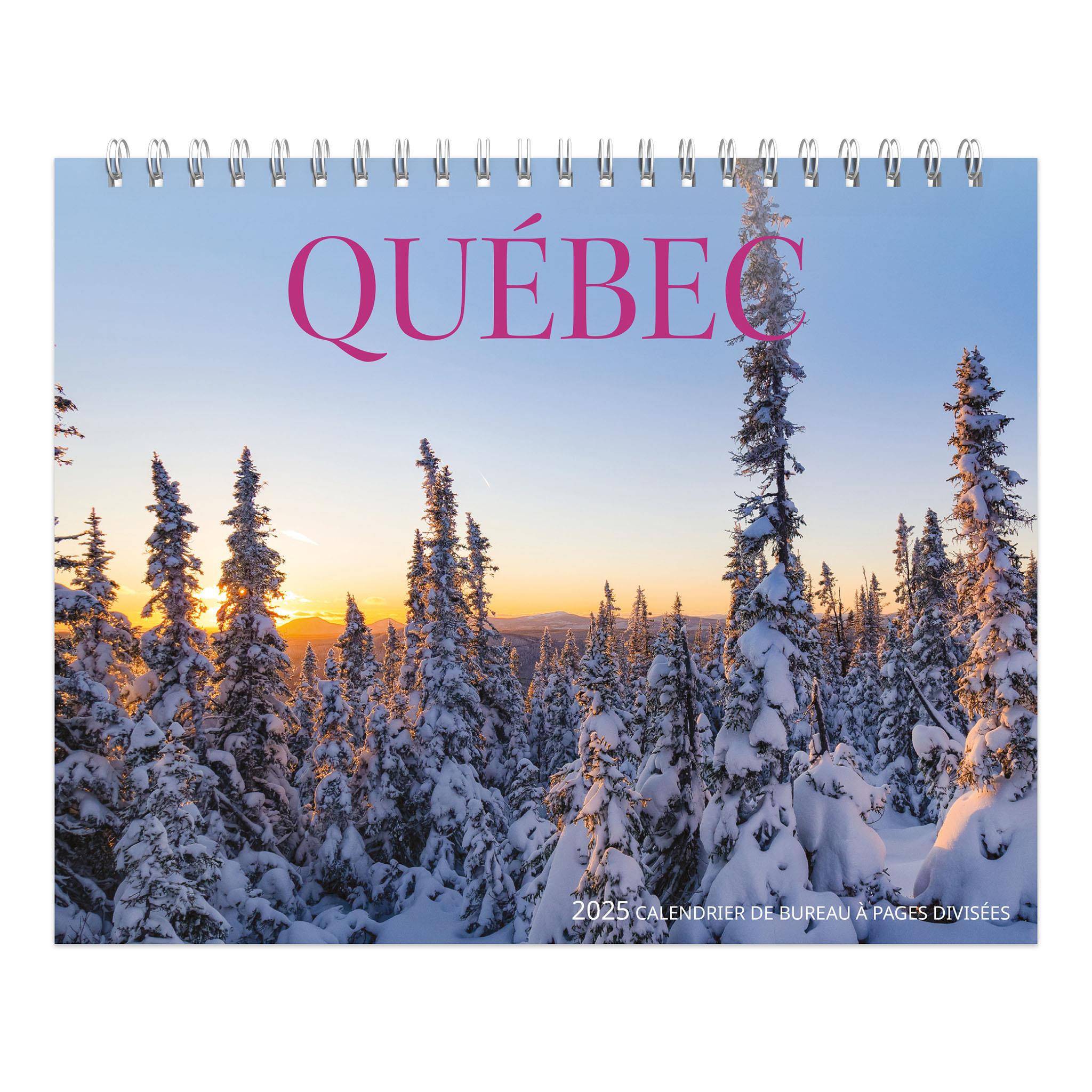 Quebec Easel 2025 Calendar (French)