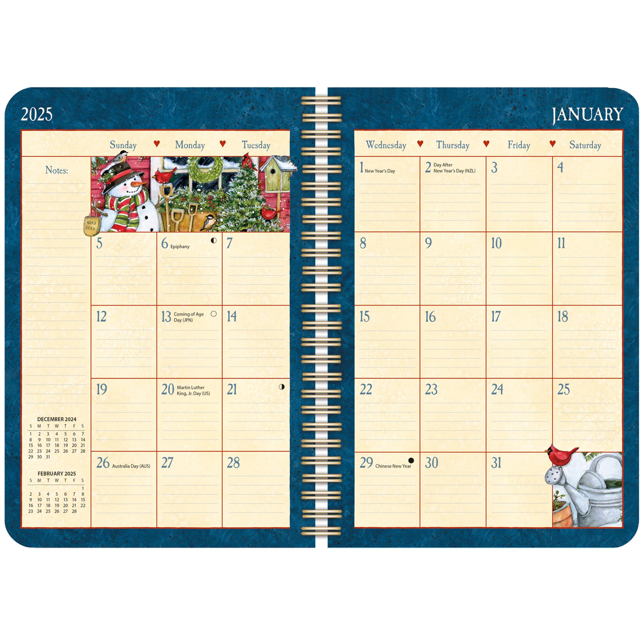 Heart And Home Spiral Engagement 2025 Calendar