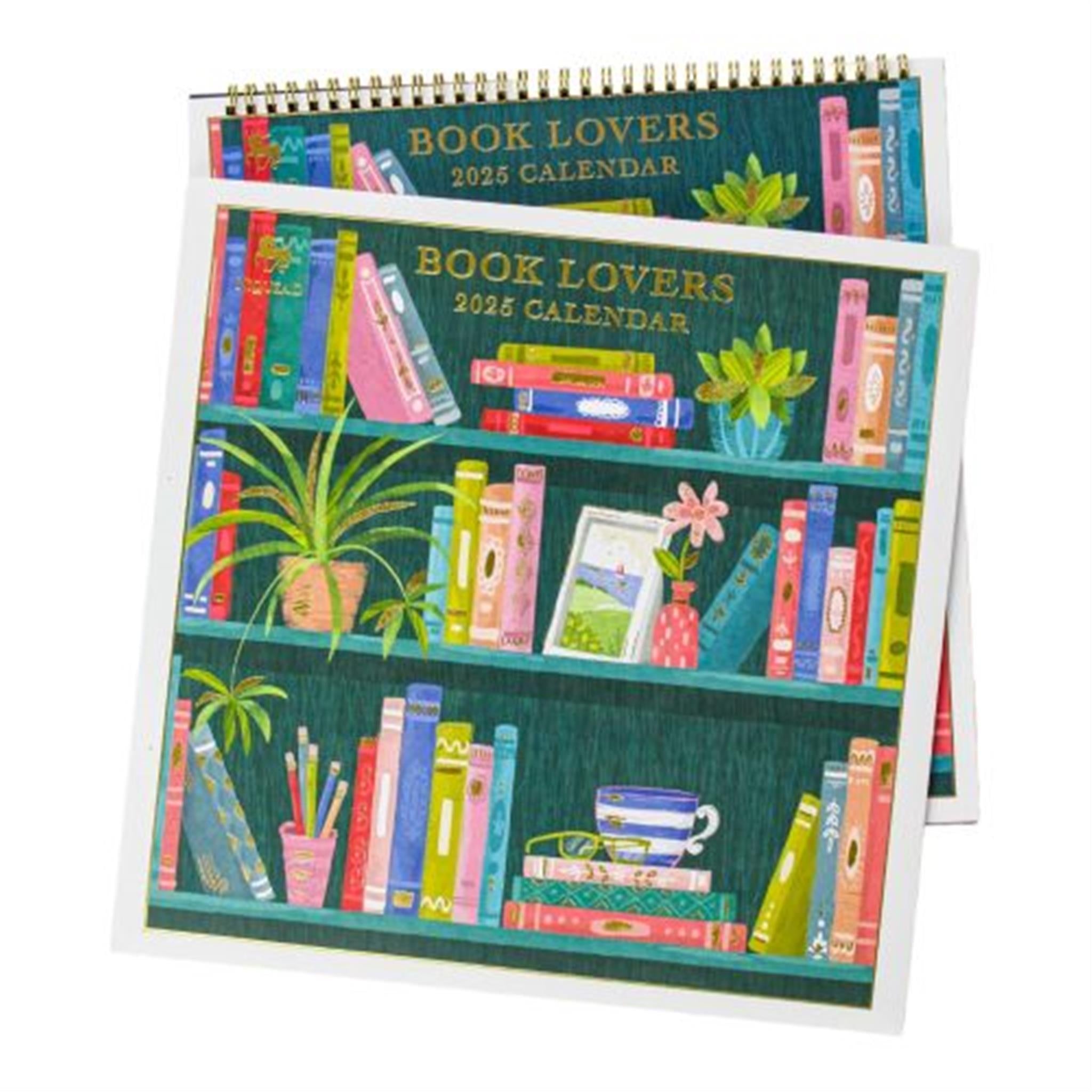 Book Lovers Wall 2025 Calendar