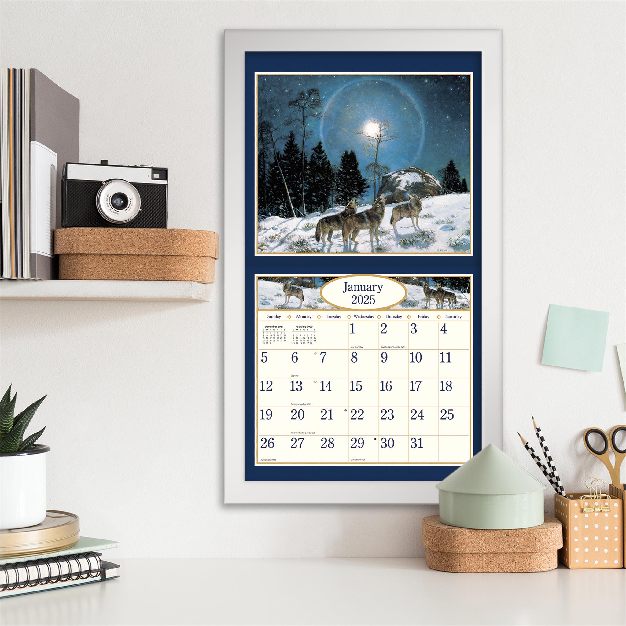 Four Seasons Wall 2025 Calendar