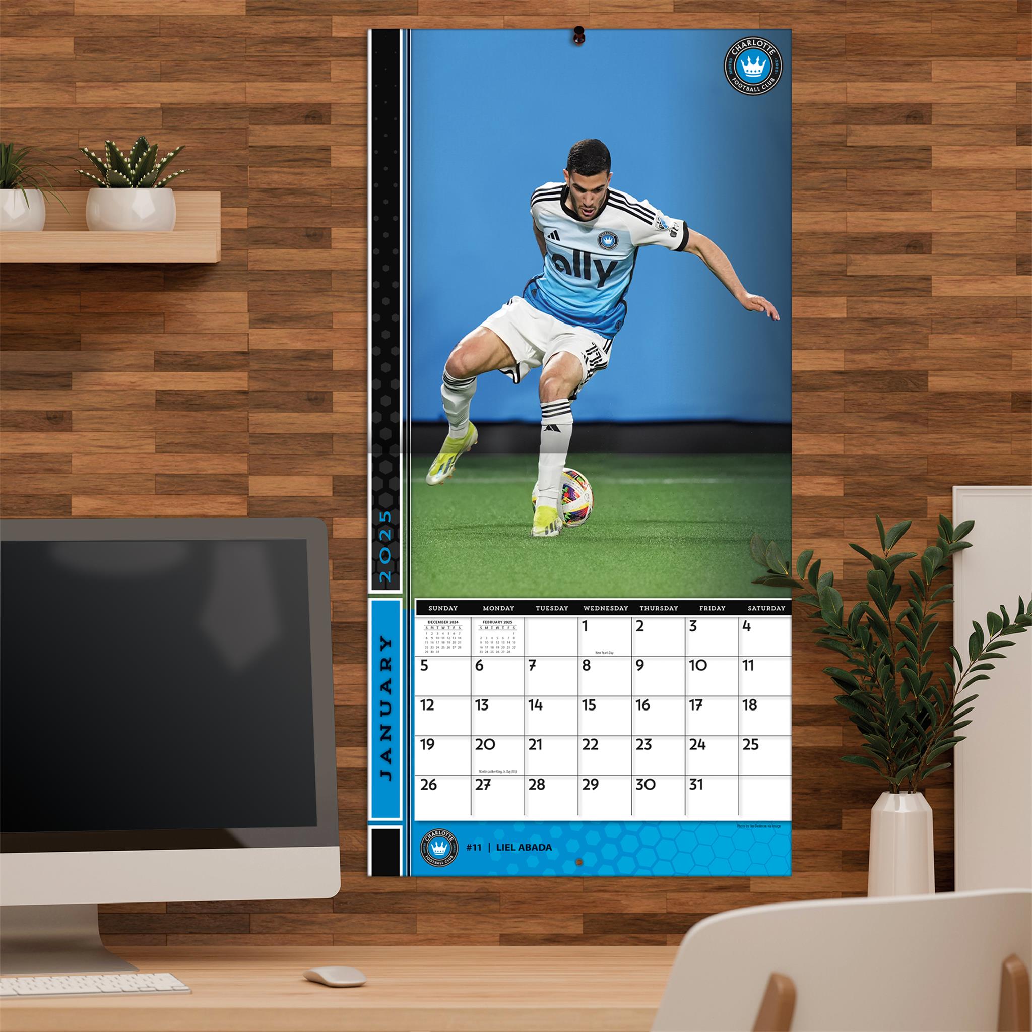 MLS Charlotte Wall 2025 Calendar - Online Exclusive