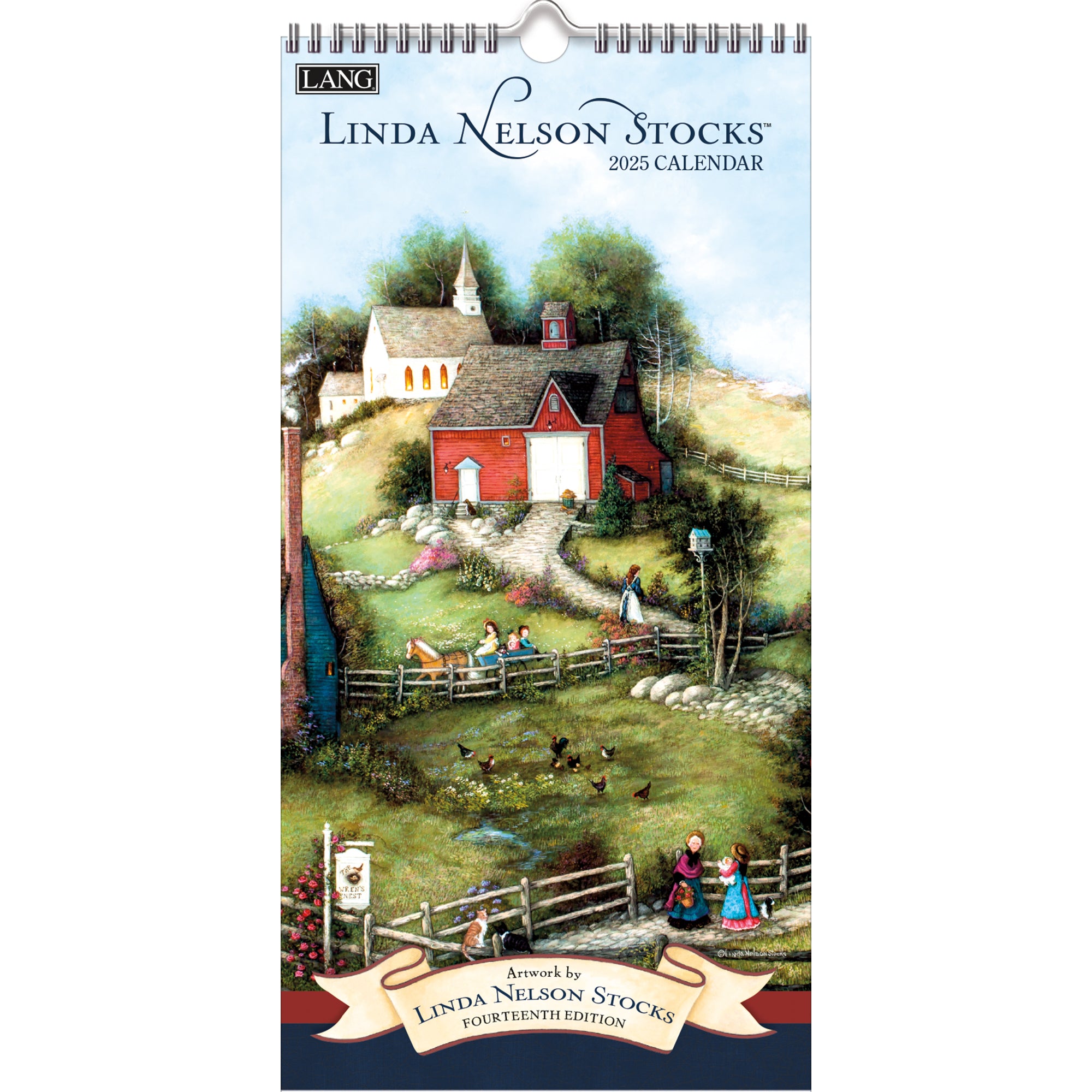 Linda Nelson Stocks Slim 2025 Calendar product image | Calendar Club Canada