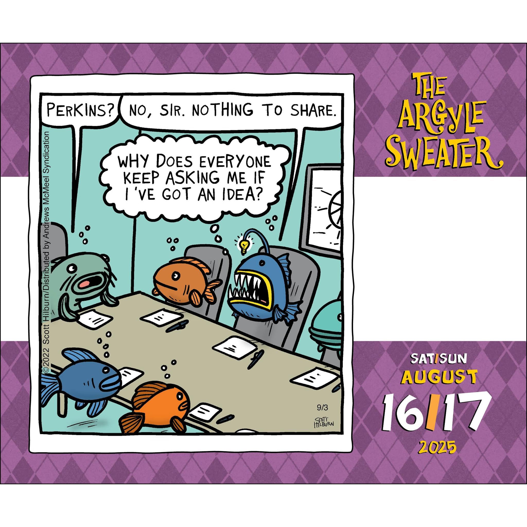 Argyle Sweater Box 2025 Calendar