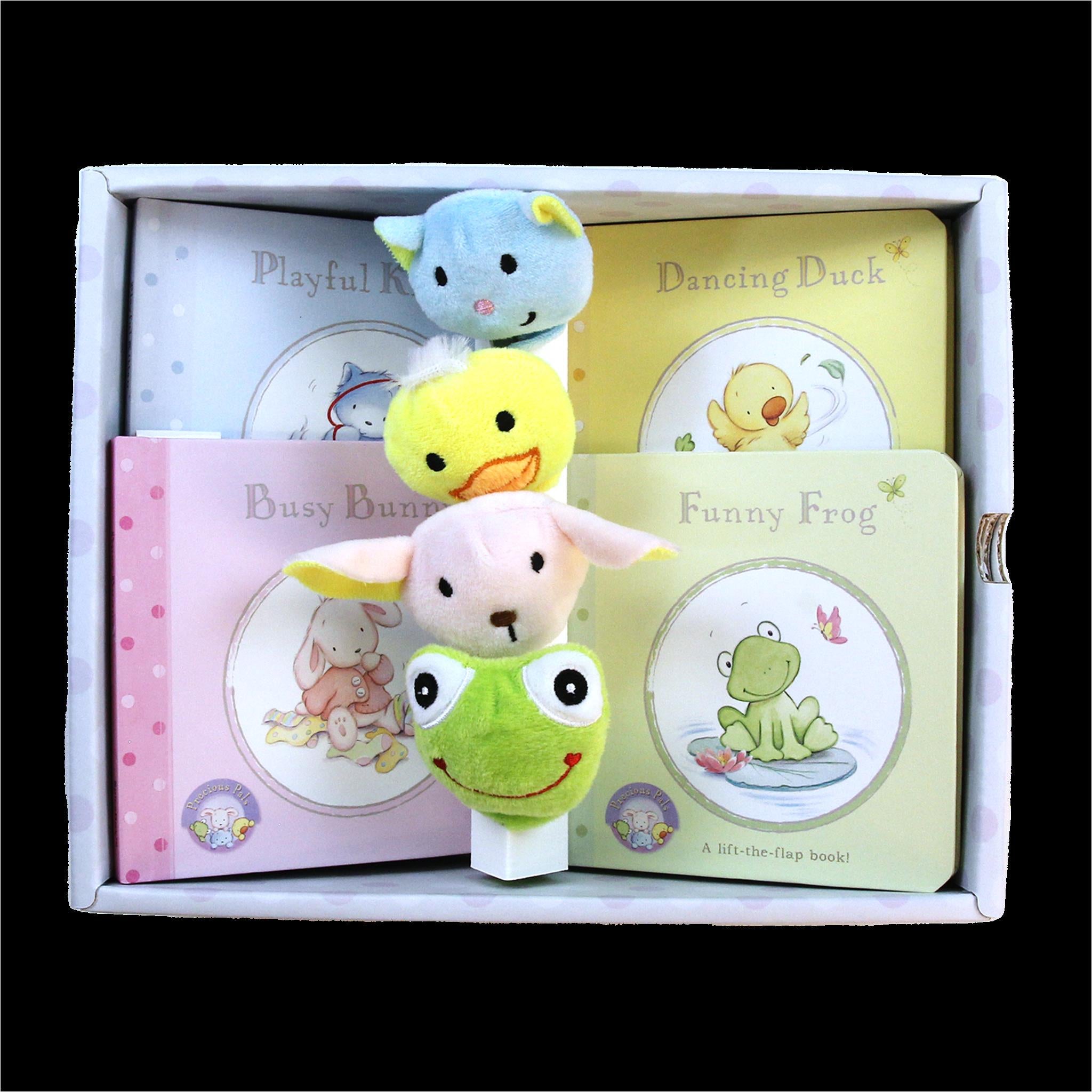 Precious Pals Book and Finger Puppet Playset