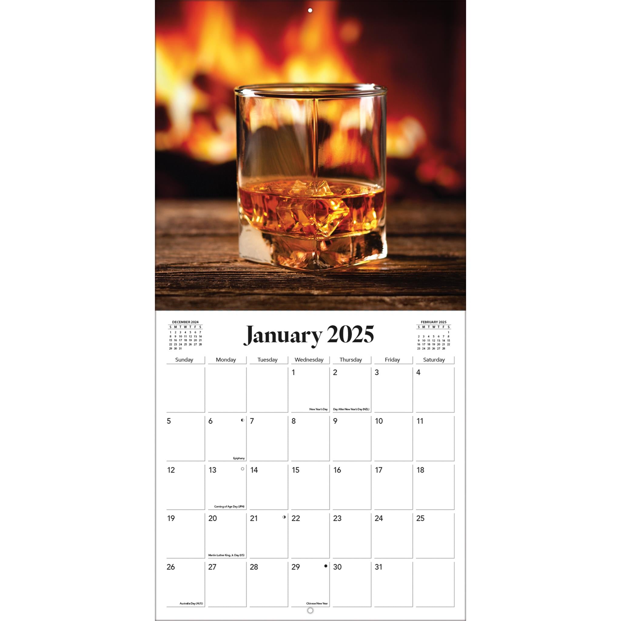 Whiskey Wall 2025 Calendar