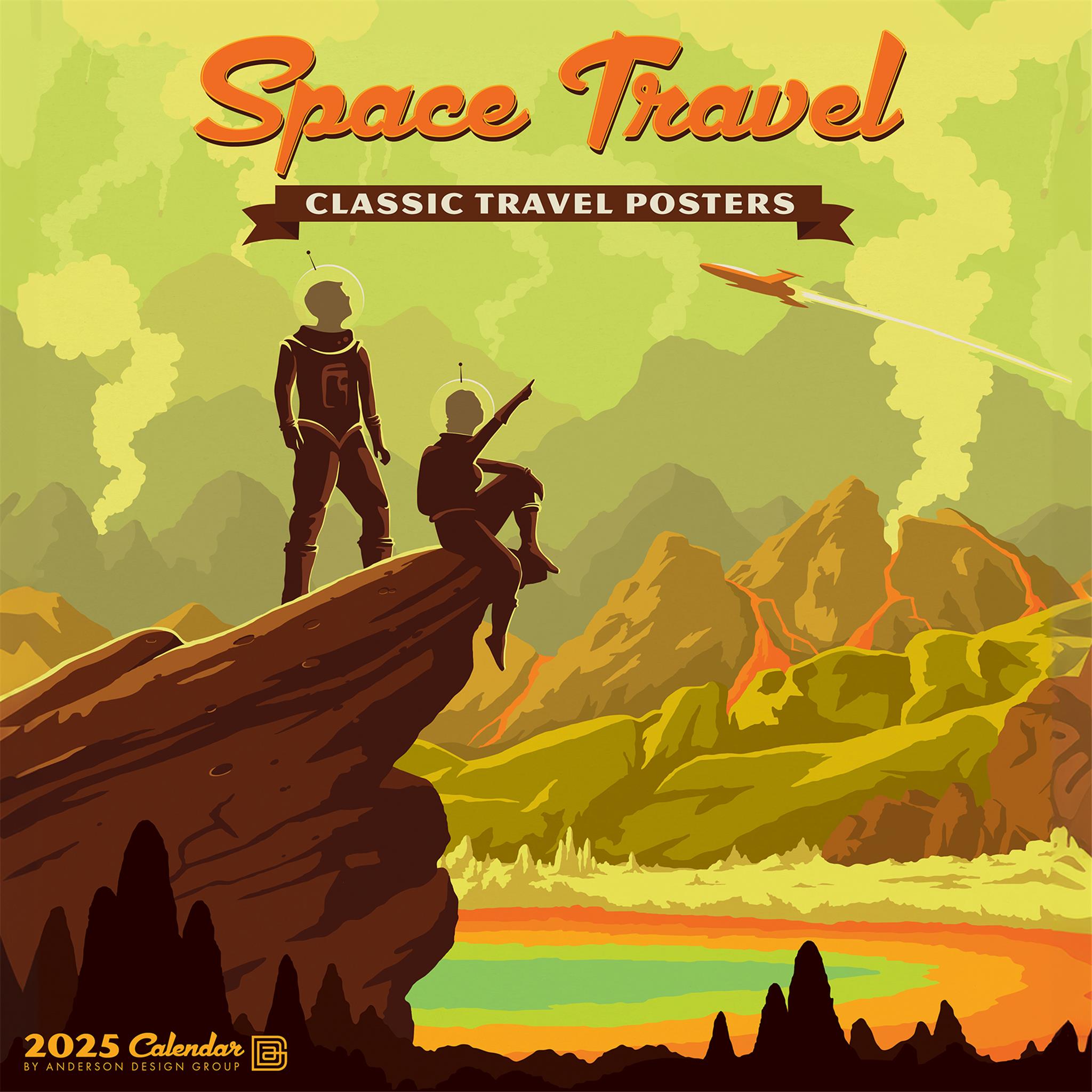 Space Travel Art Wall 2025 Calendar - Online Exclusive