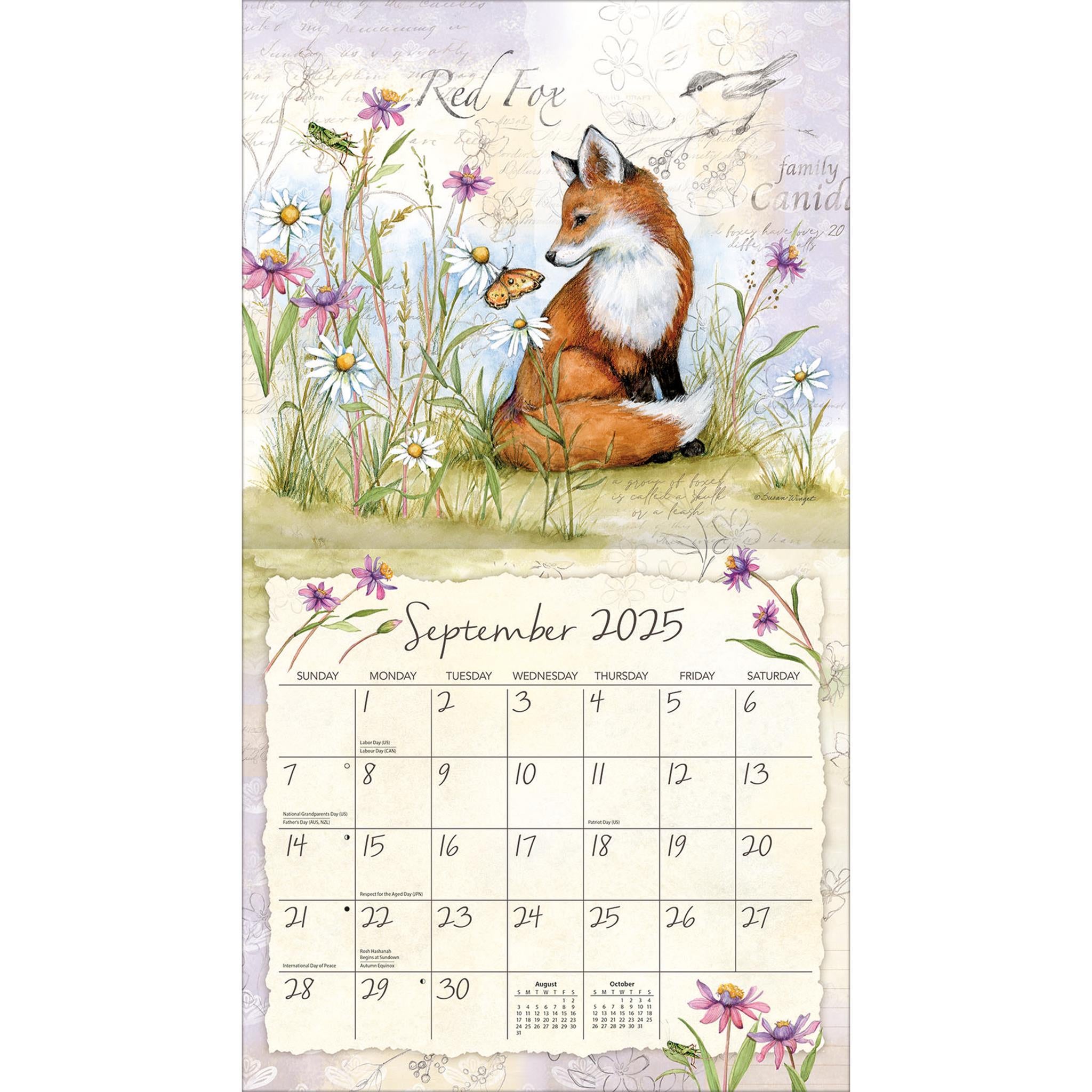 Field Guide Wall 2025 Calendar