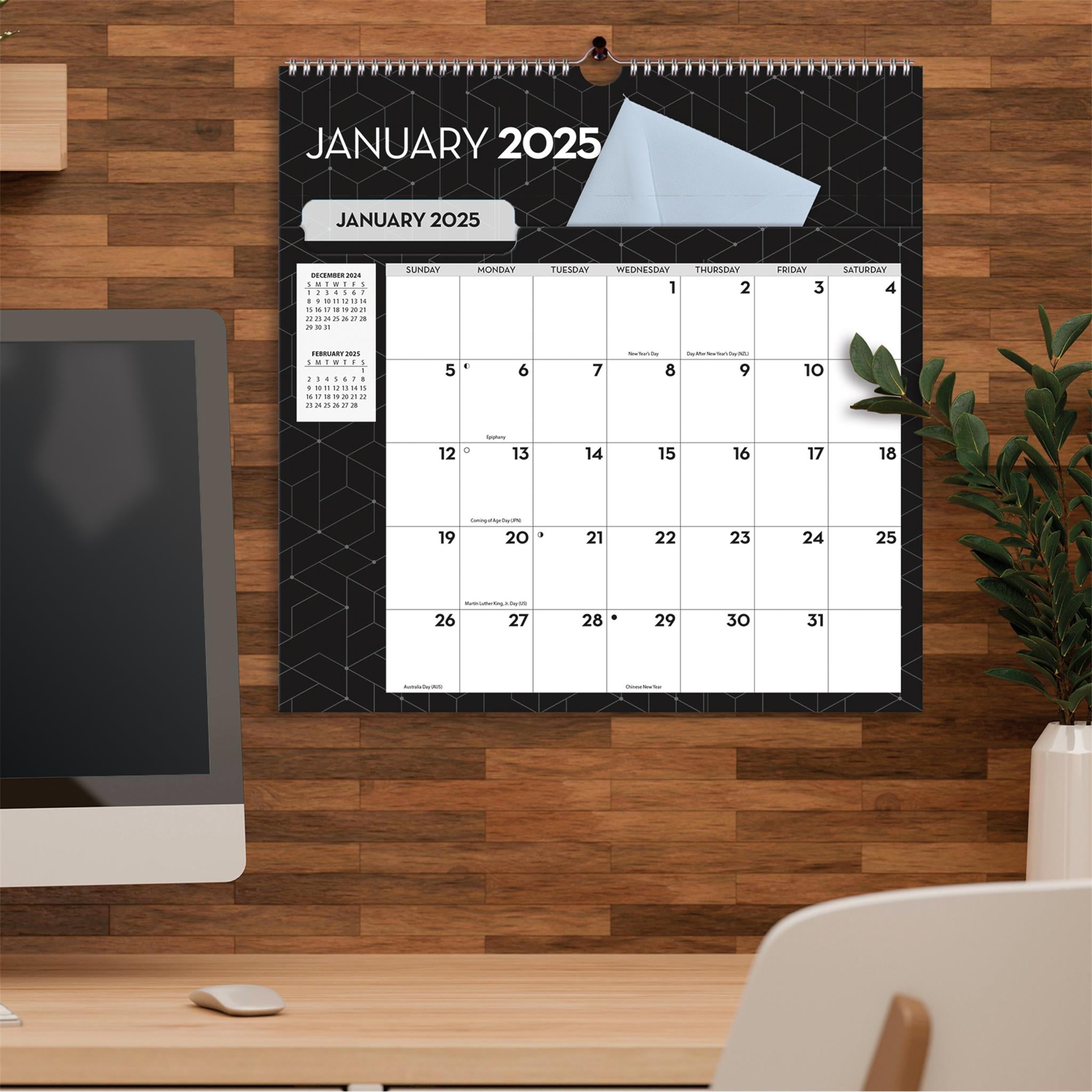 Office File It Wall 2025 Calendar