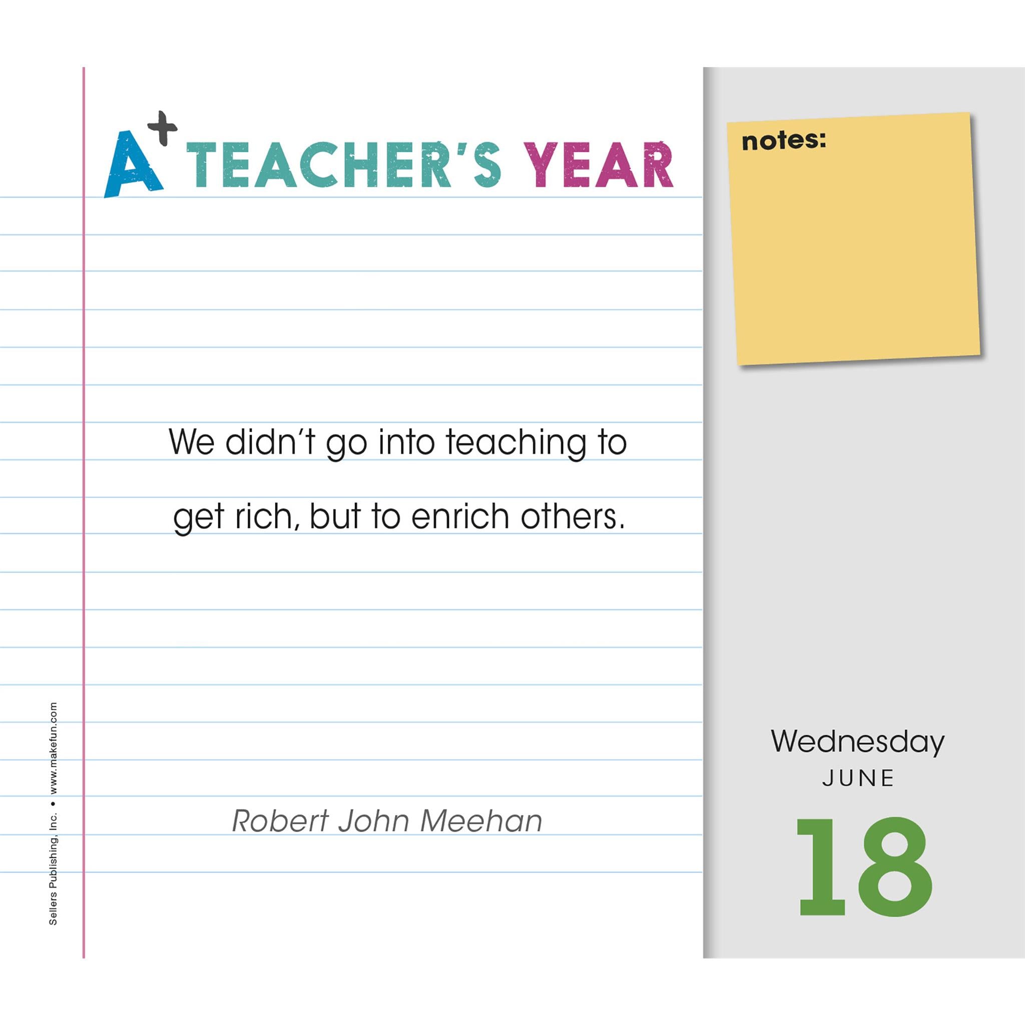 Teachers Year Box 2025 Calendar - Online Exclusive