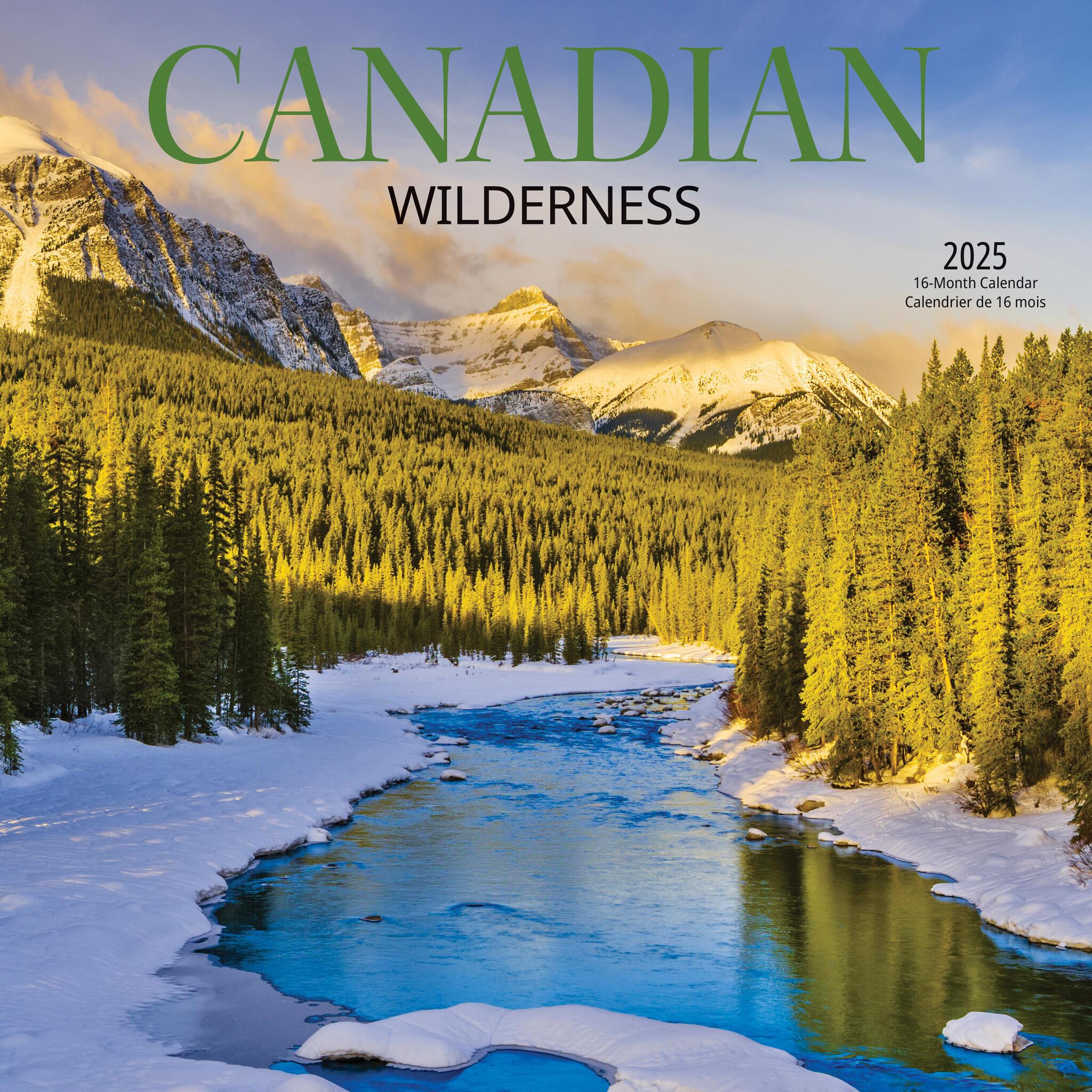 Canadian Wilderness Wall 2025 Calendar