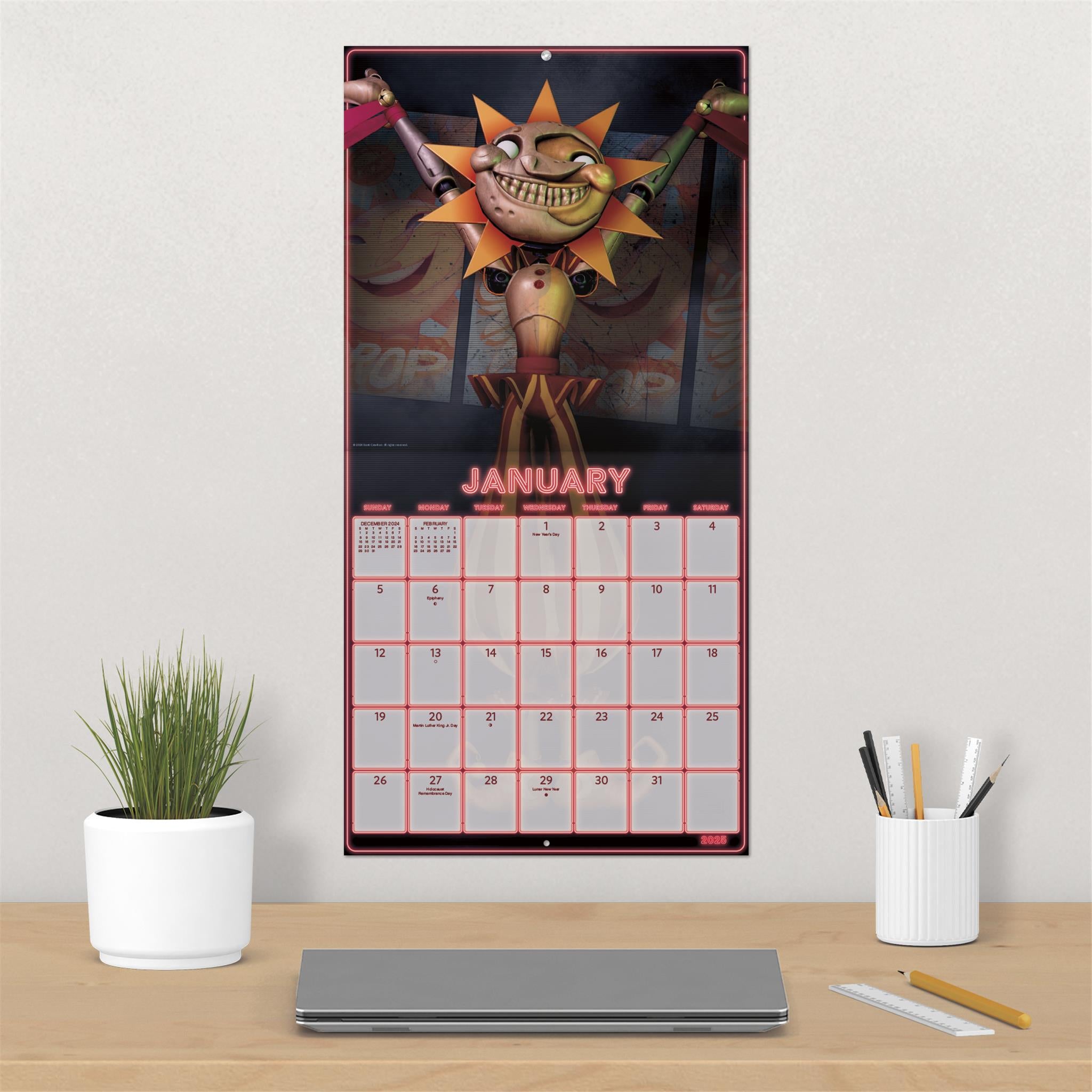 Five Nights At Freddys Wall 2025 Calendar - Online Exclusive