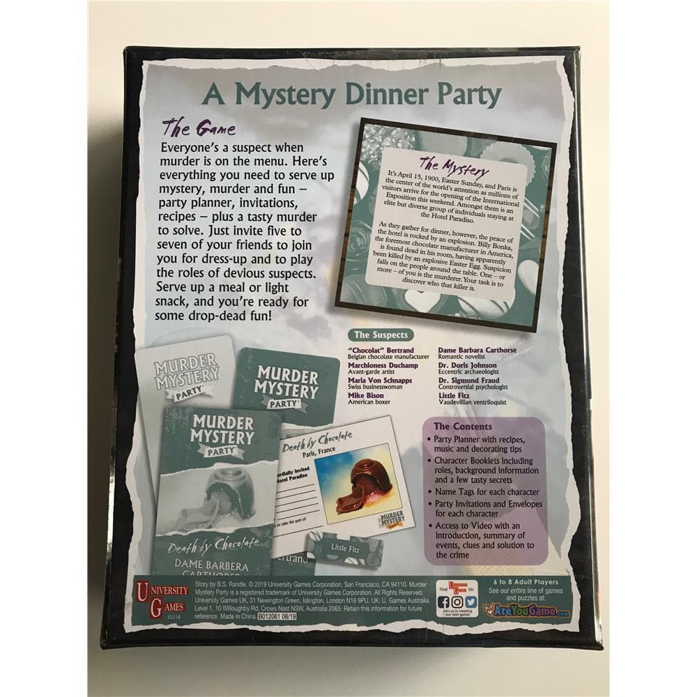 Murder Mystery Dinner Party Invitation - My (In)Sanity Party