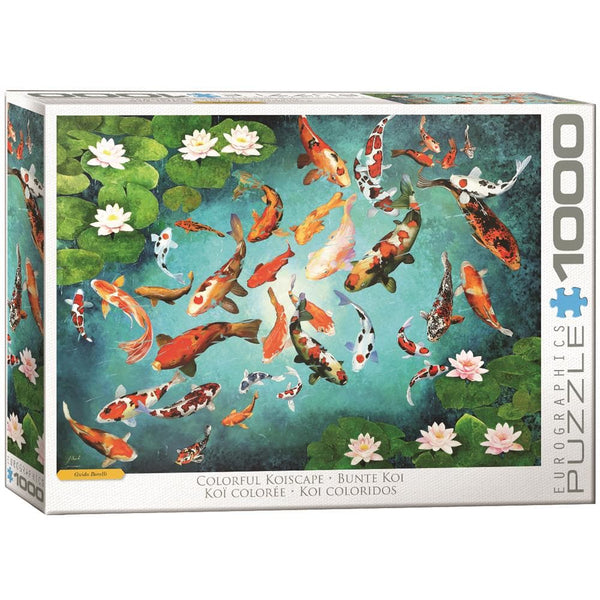 628136656962 Koi Fish Jigsaw Puzzle (1000 Piece) Eurographics