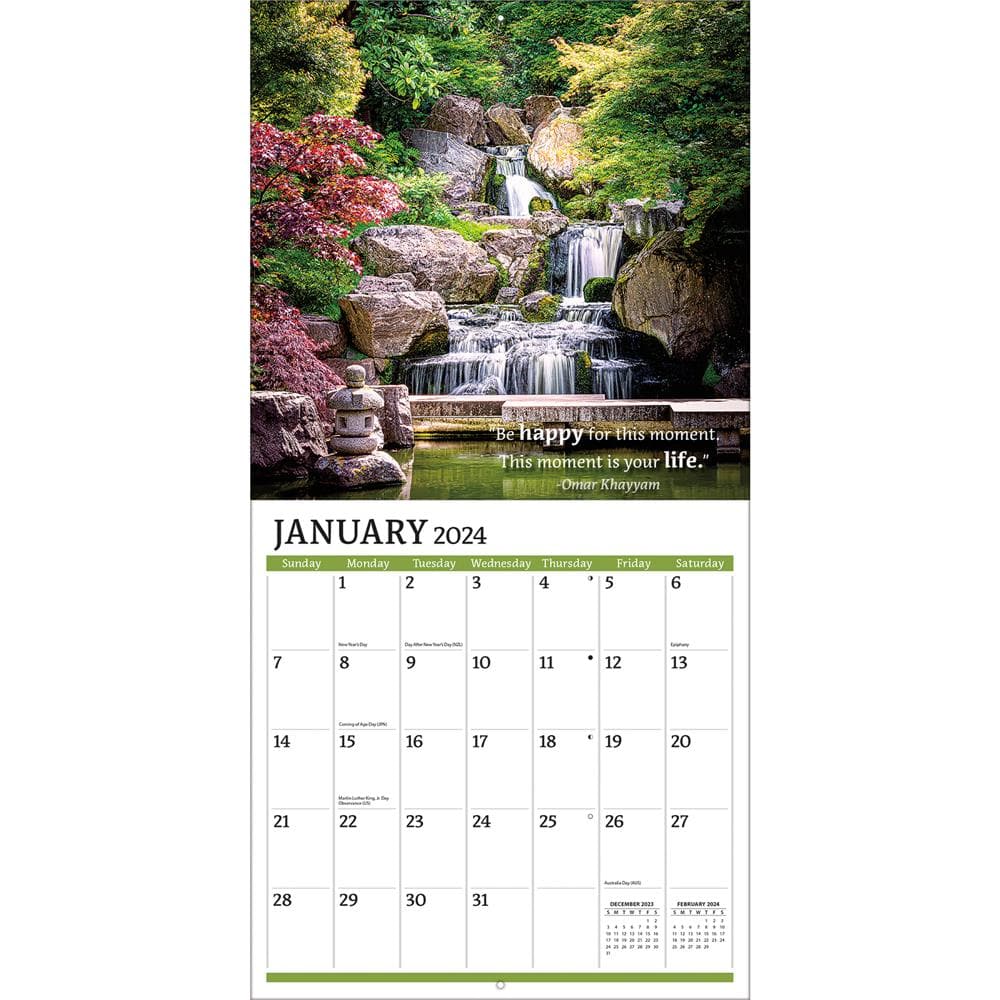 Trends International 2024 Zen Wall Calendar