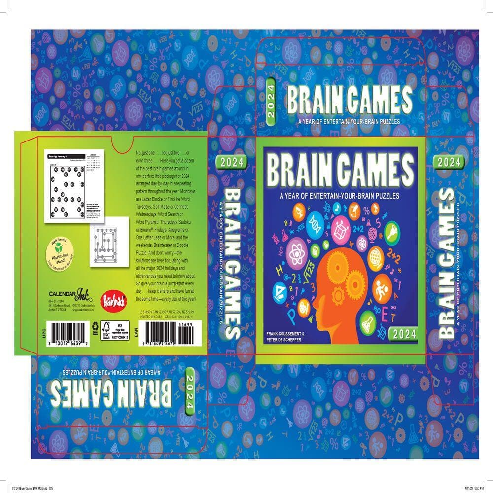 Daily Brain Games 2024 Day-to-Day Calendar: Give your brain a lift every day:  HappyNeuron: 9781524878801: : Books